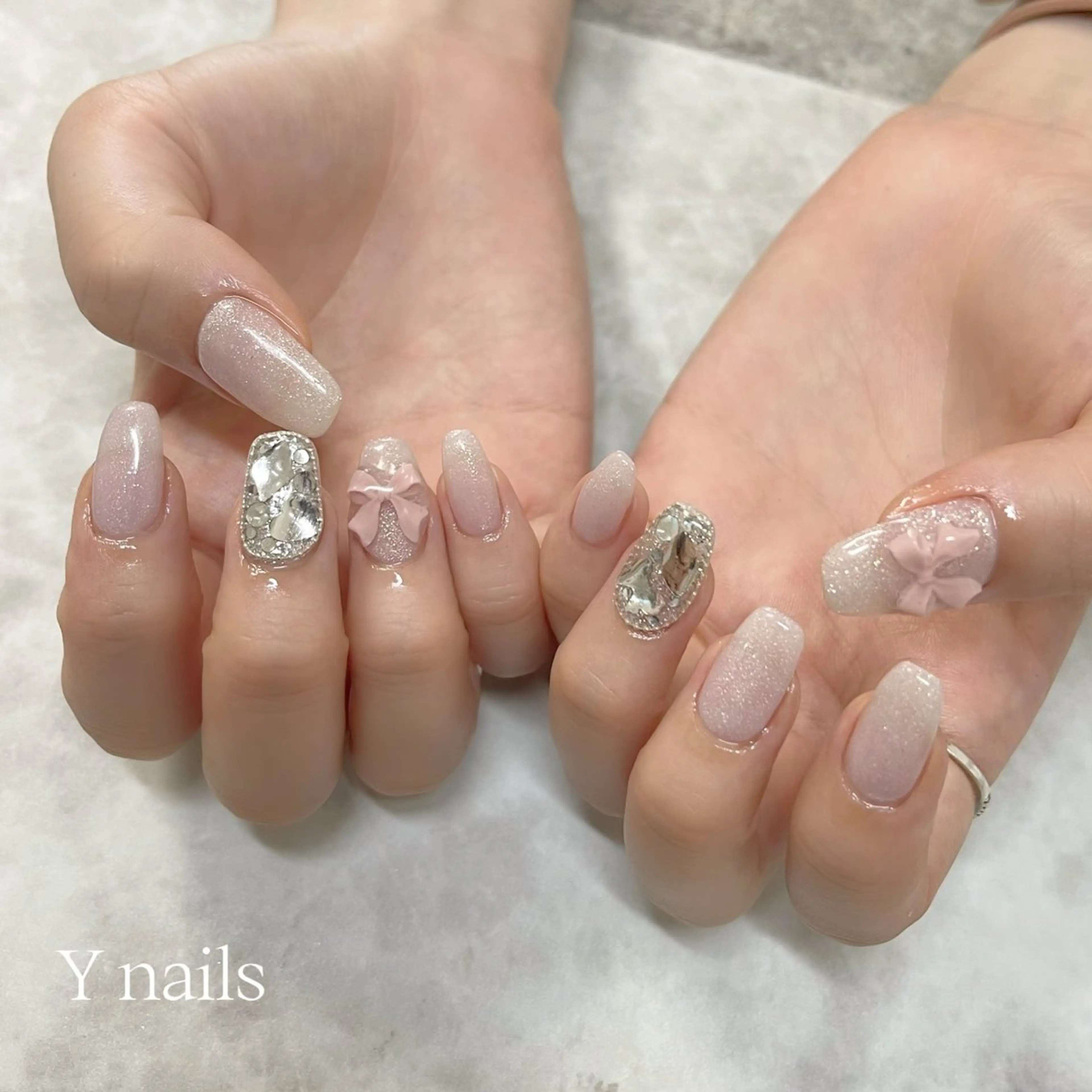 ネイル ピンク ハンドネイル 桜井 Y nailsのネイルデザイン