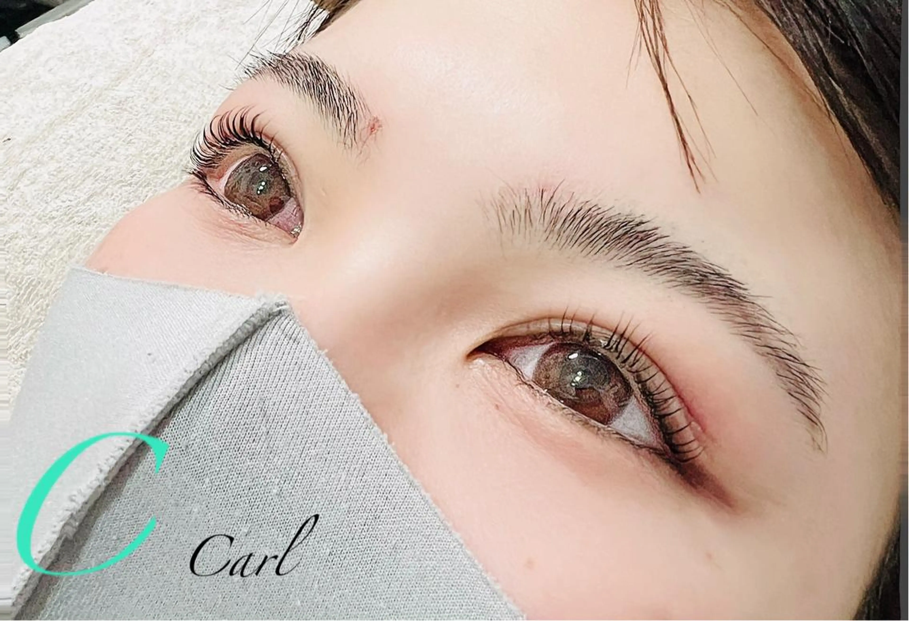 マツエク・マツパ ケラチンラッシュリフト バインドロック Cカール キュート フラットラッシュ マツパ eyelash presh yukaのマツエク・マツパデザイン