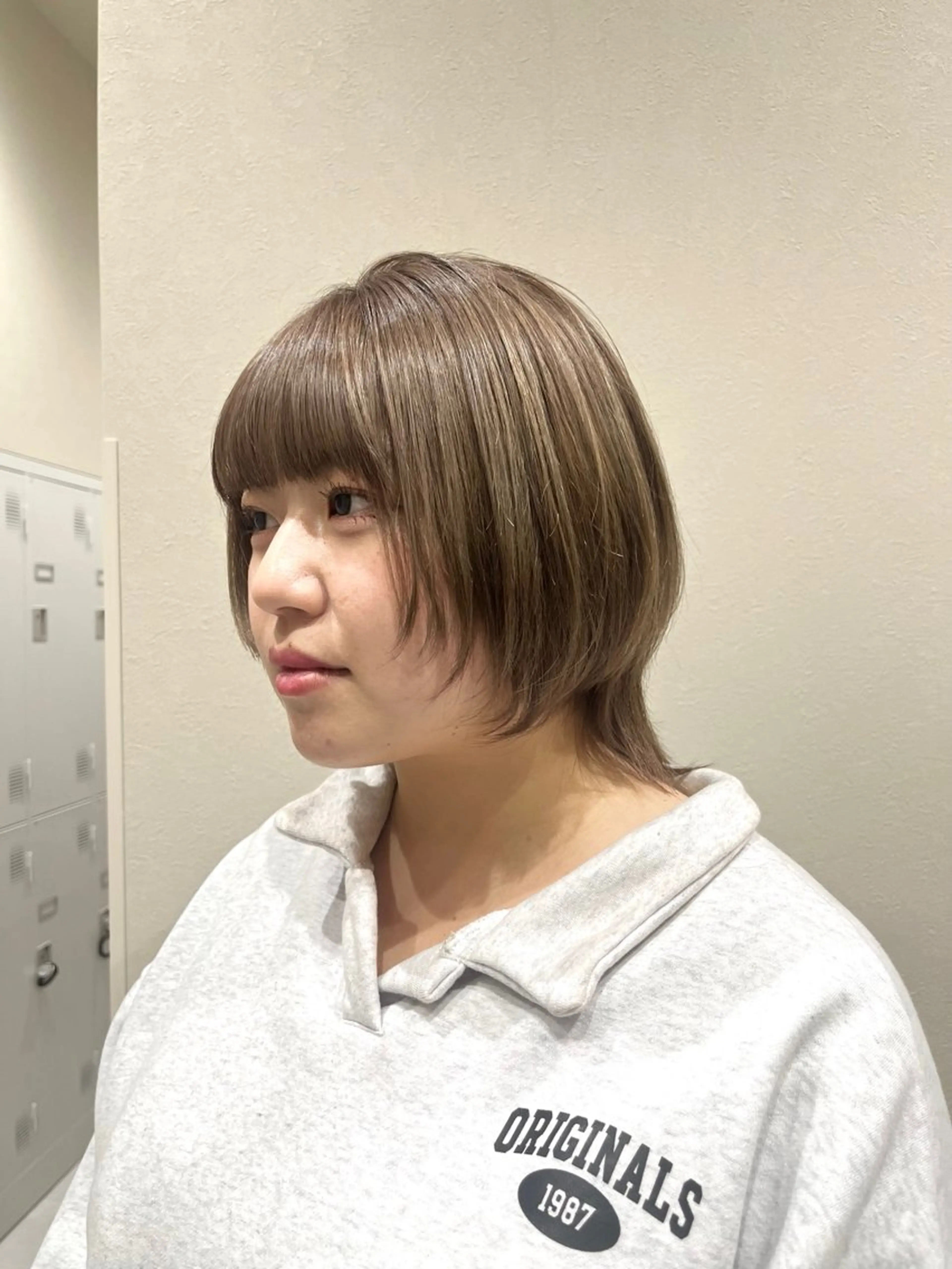 ミディアム カット ヘアカラー バレイヤージュ/ヘア アレンジ/shionのヘアスタイル