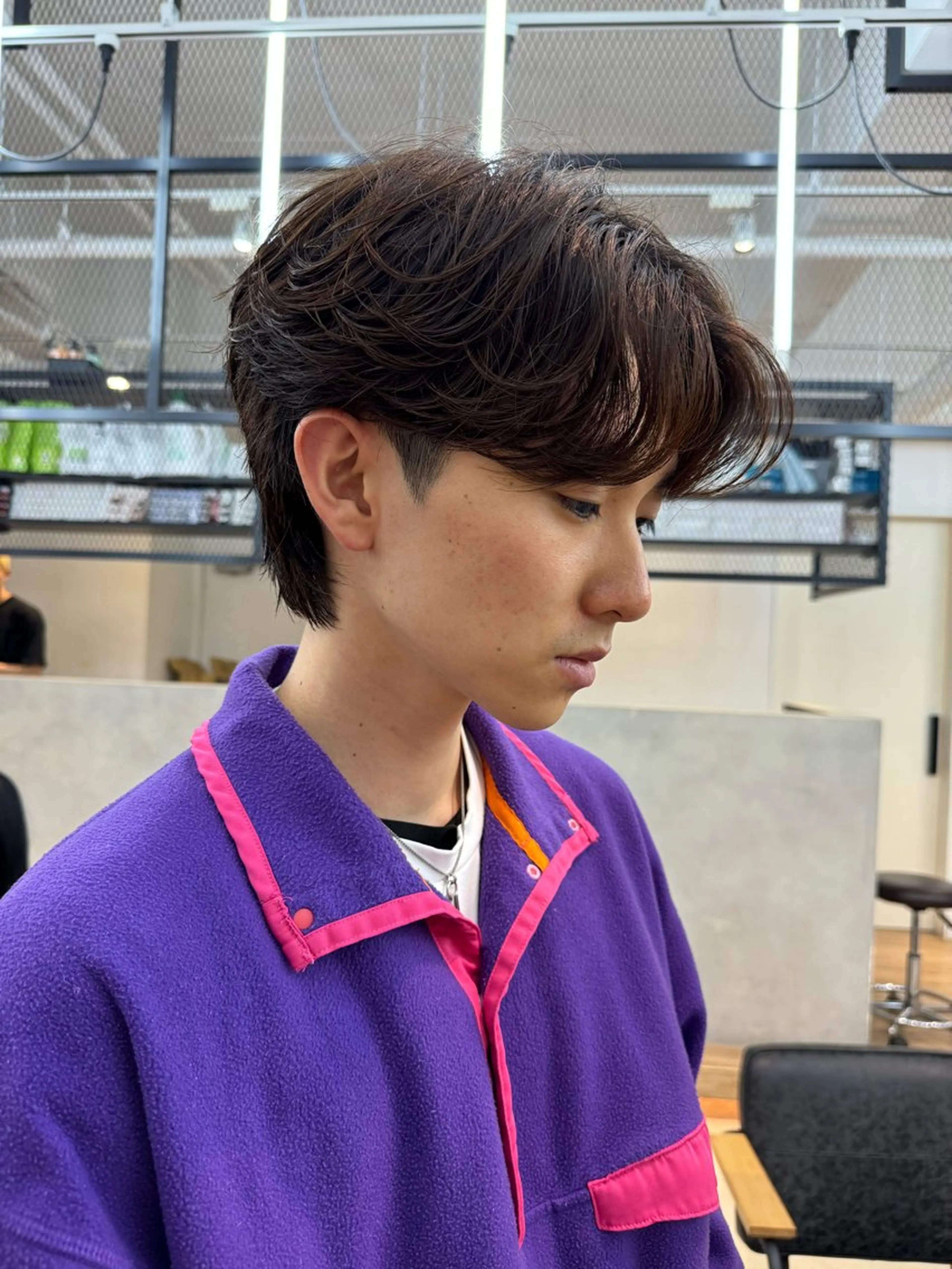 パーマ メンズ カット パーマ 新宿【メンズパーマ】 塩澤太一のヘアスタイル