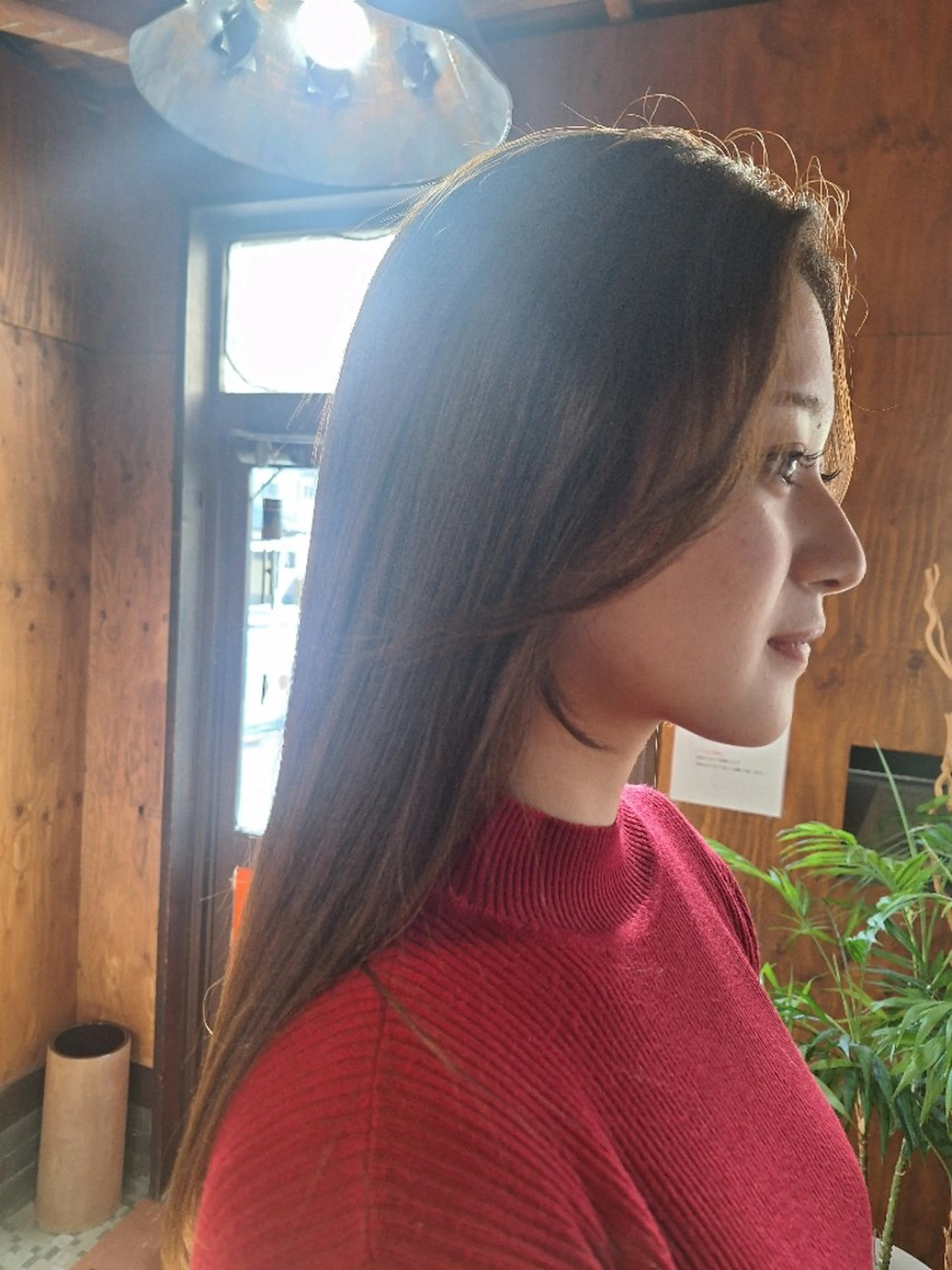 ロング 顔周りカット 飯田 仁美のヘアスタイル
