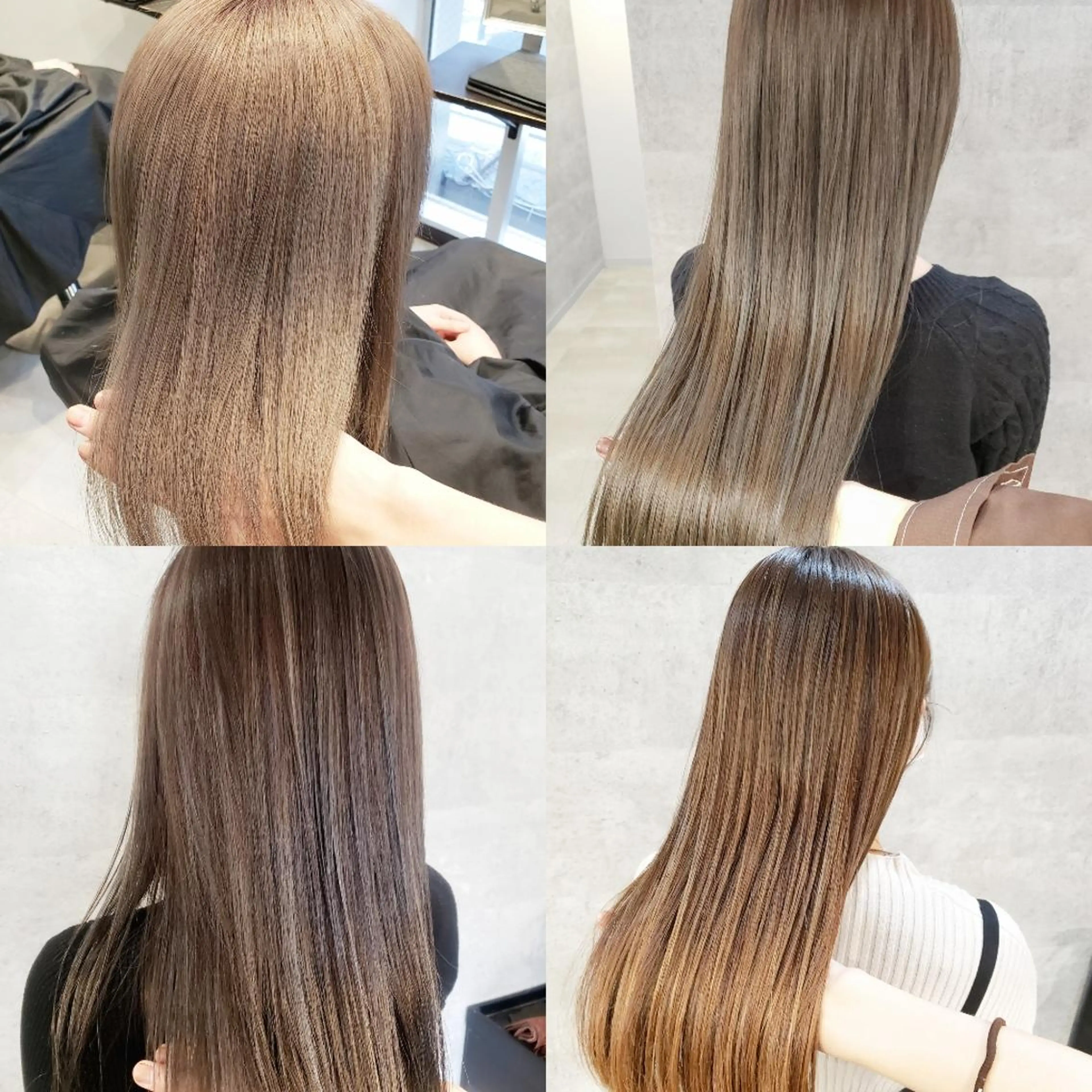 セミロング カラー ミルクティー特化 🌈島内　琢真🌈のヘアスタイル