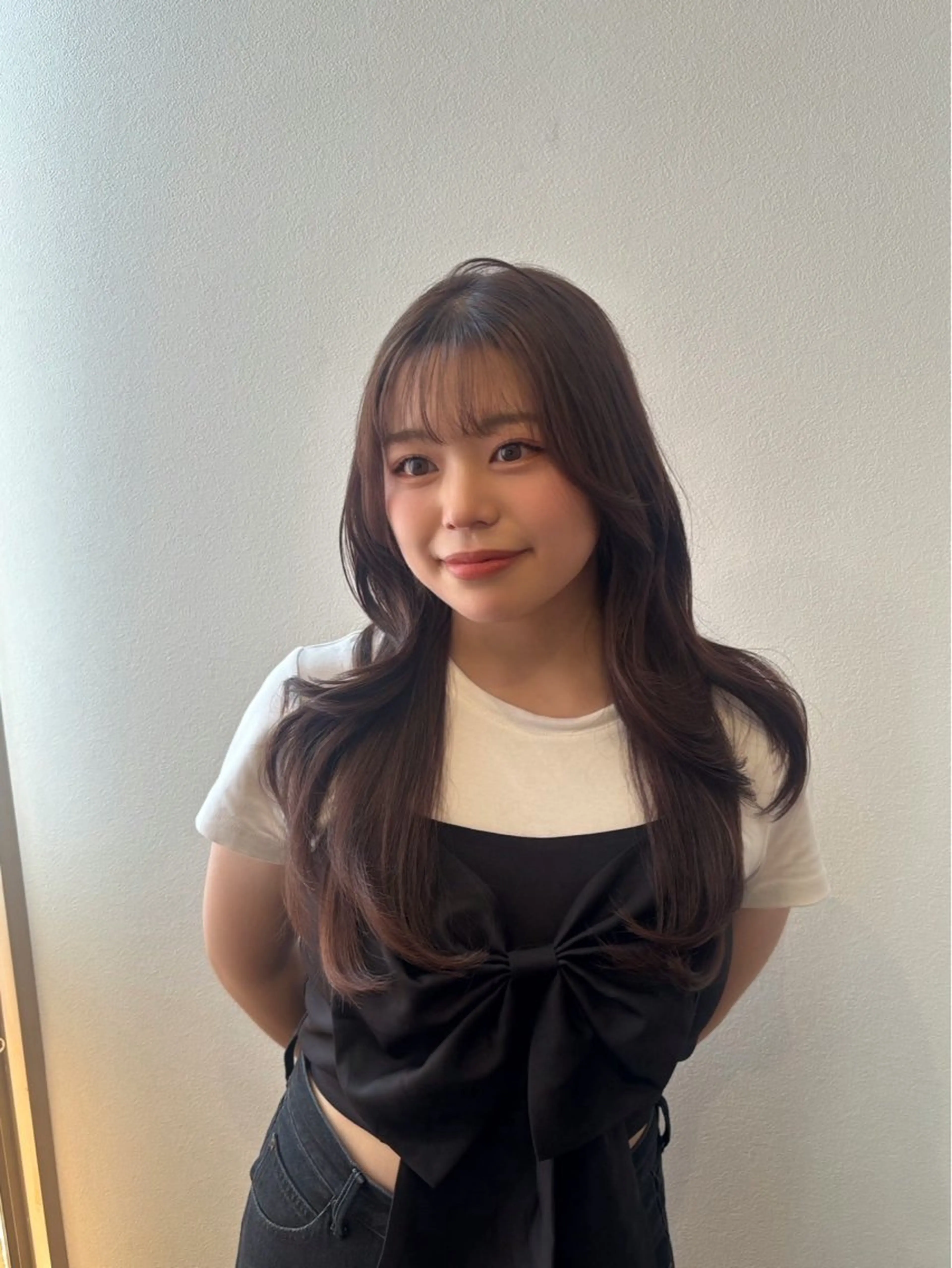 ロング カラー ヘアアレンジ カット ヘアカラー トリートメント 韓国style Mifūのヘアスタイル