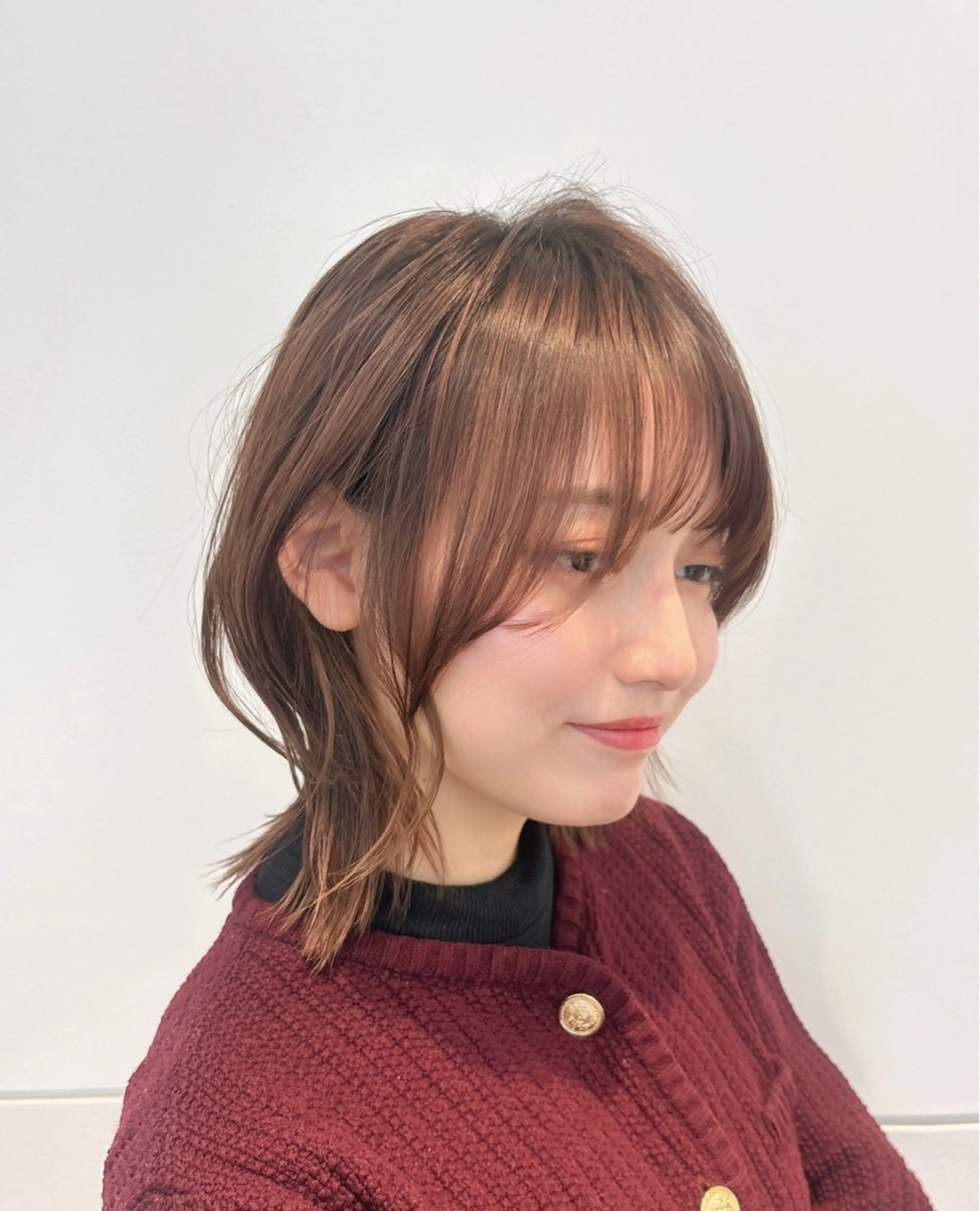 ミディアム カラー アッシュ アッシュグレー アッシュグレージュ グレージュ くびれヘア カット ヘアカラー トリートメント 🍀最上級の美髪👑 髪質改善🍀英司のヘアスタイル
