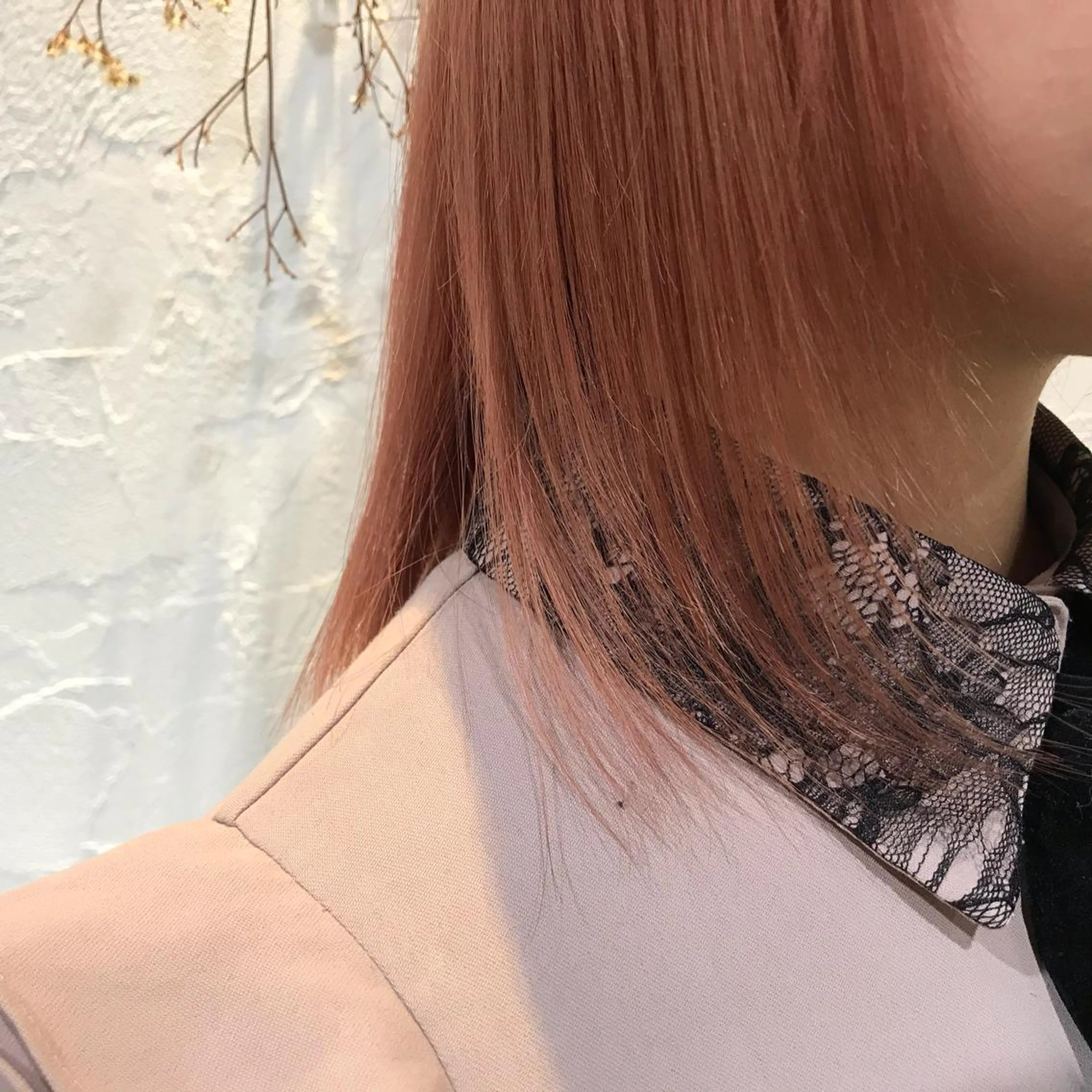 カラー パーマ ブリーチ ケアブリーチ 透明感カラー インナーカラー ピンクカラー 安部 真輝のヘアスタイル