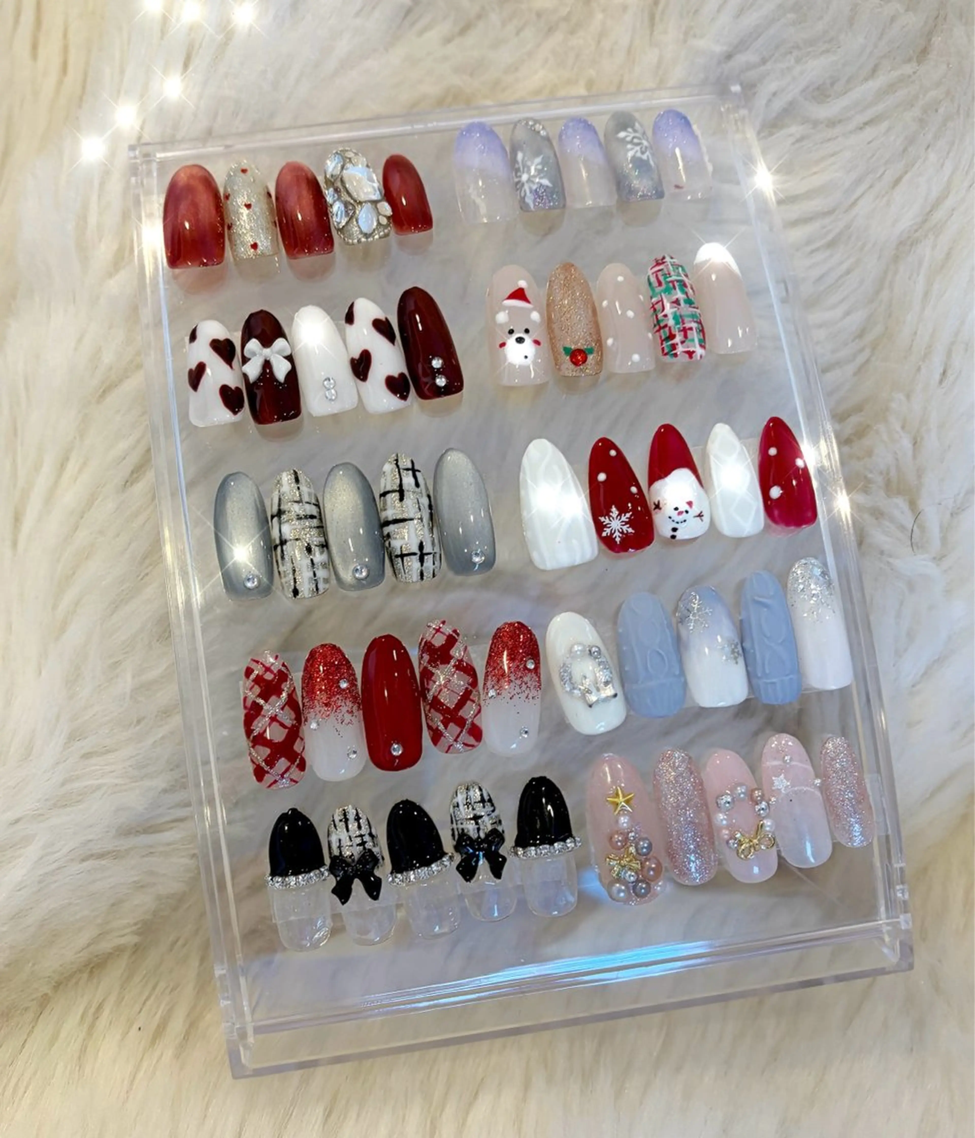 冬限定 クリスマスデザイン オフ無料 ➕ 耳ツボ片耳1つずつサービスで施術可能✨の写真