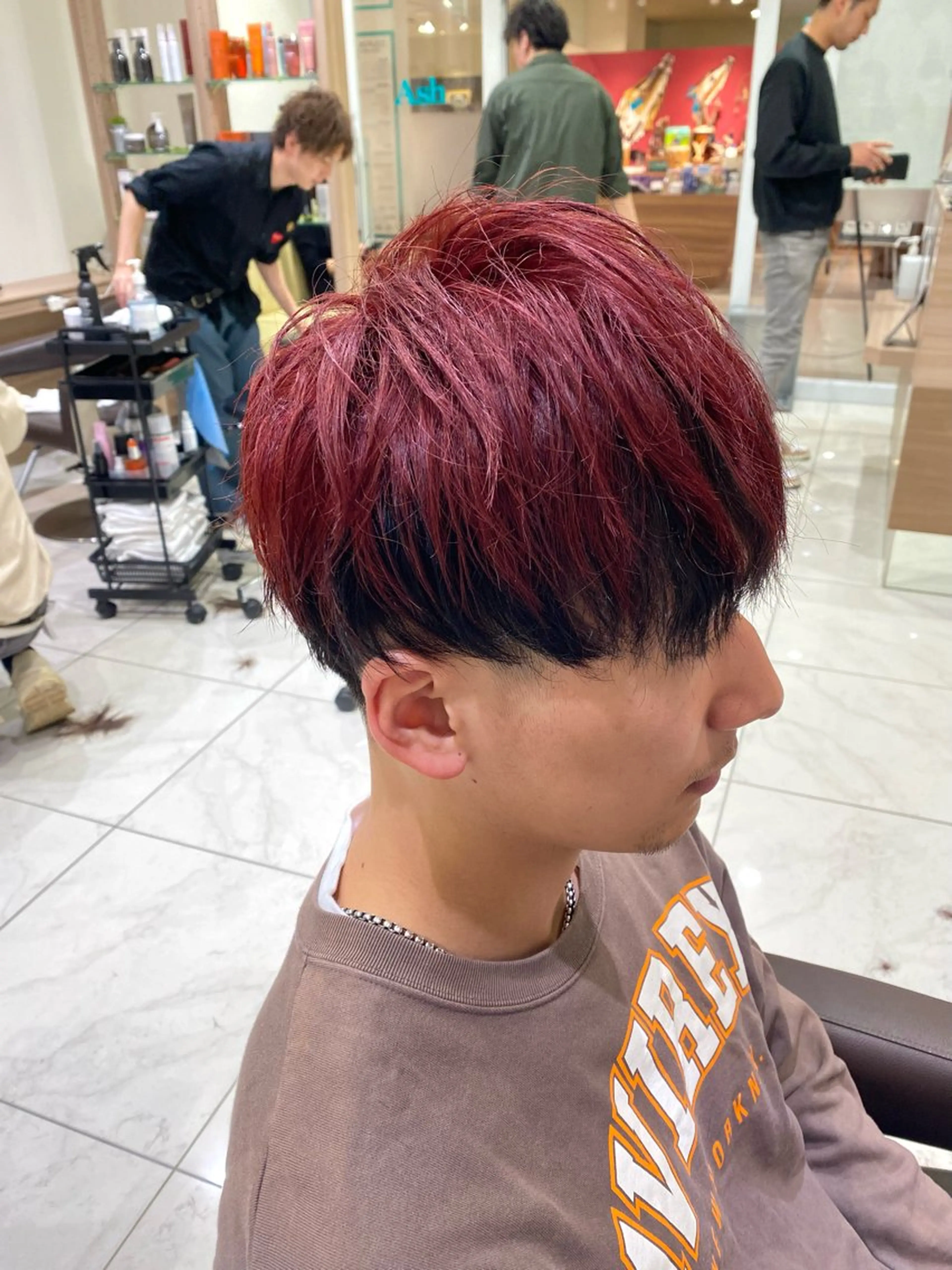 カラー メンズ 奥村 美郁子のヘアスタイル