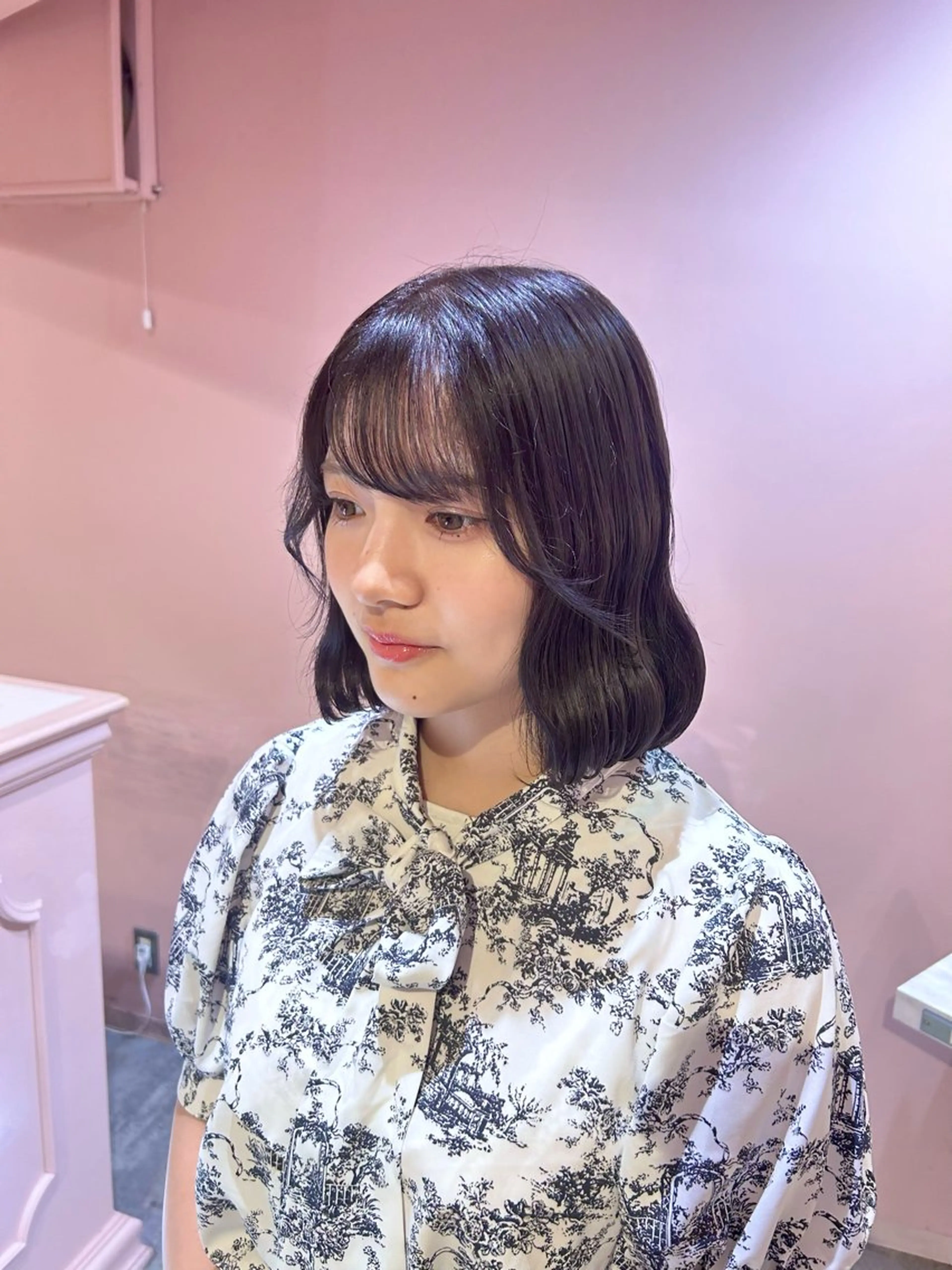 ミディアム カラー ラベンダーカラー 🐰🎀ボブ専門 yuzuka🎀🐰のヘアスタイル