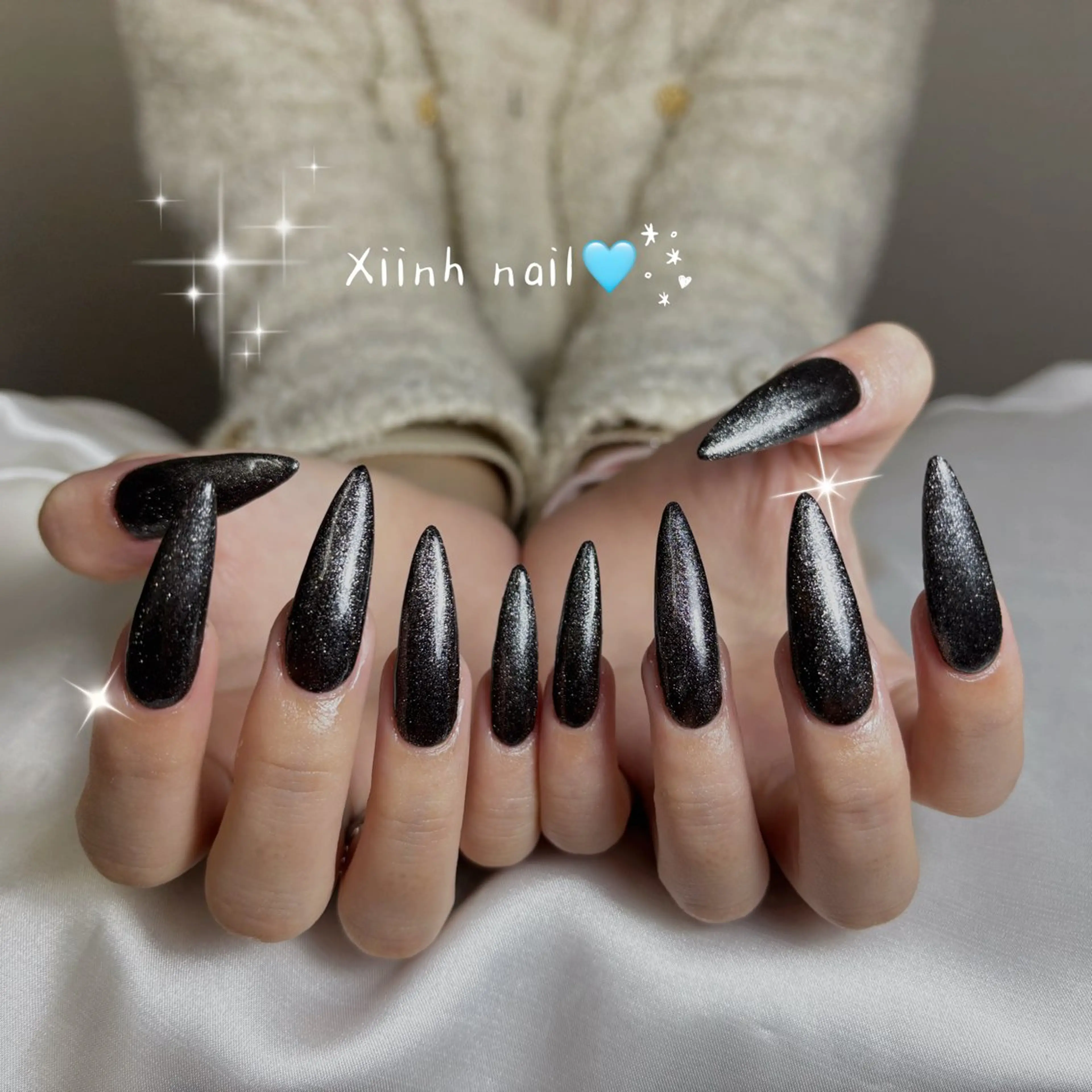 ネイル ブラウン チークネイル 桜ネイル 長さ出し フットネイル ハンドネイル XIINH NAIL SALONのネイルデザイン