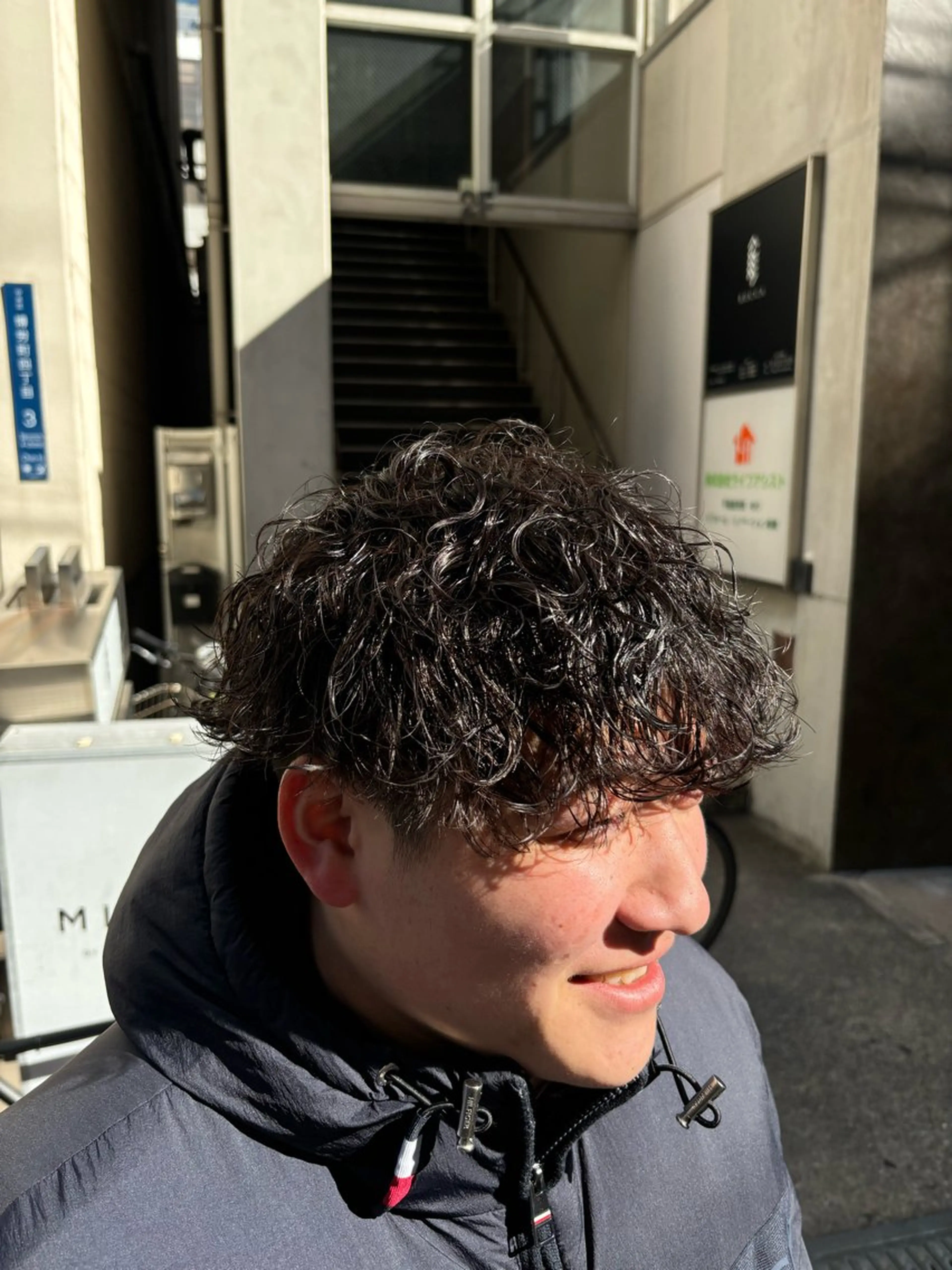 ショート パーマ メンズ カット 小橋 亮太のヘアスタイル