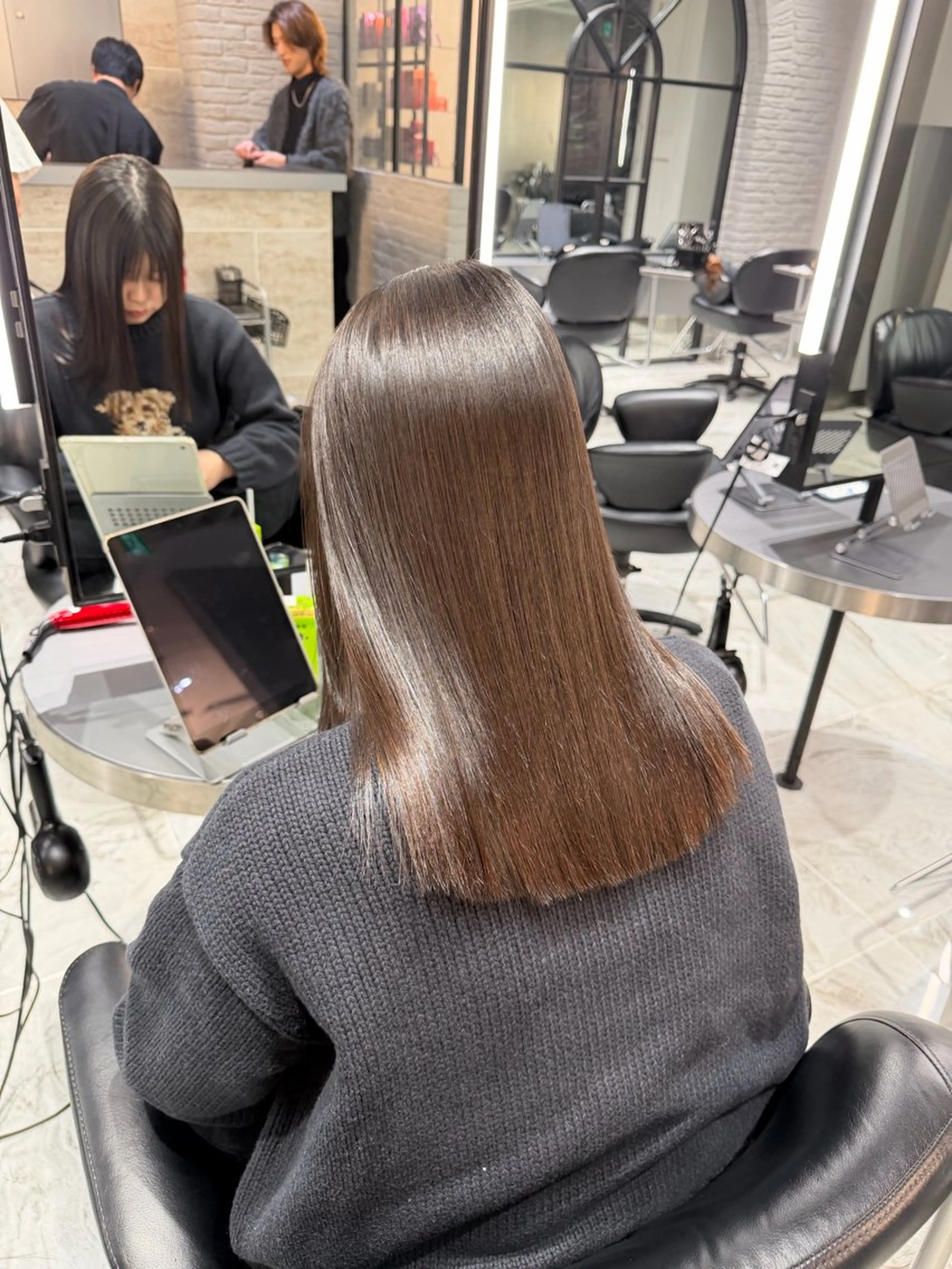 ミディアム カット ヘアカラー 縮毛矯正 ヘアセット VALETTE omotesando所属・原宿ボブ・髪質改善 輝来のヘアスタイル