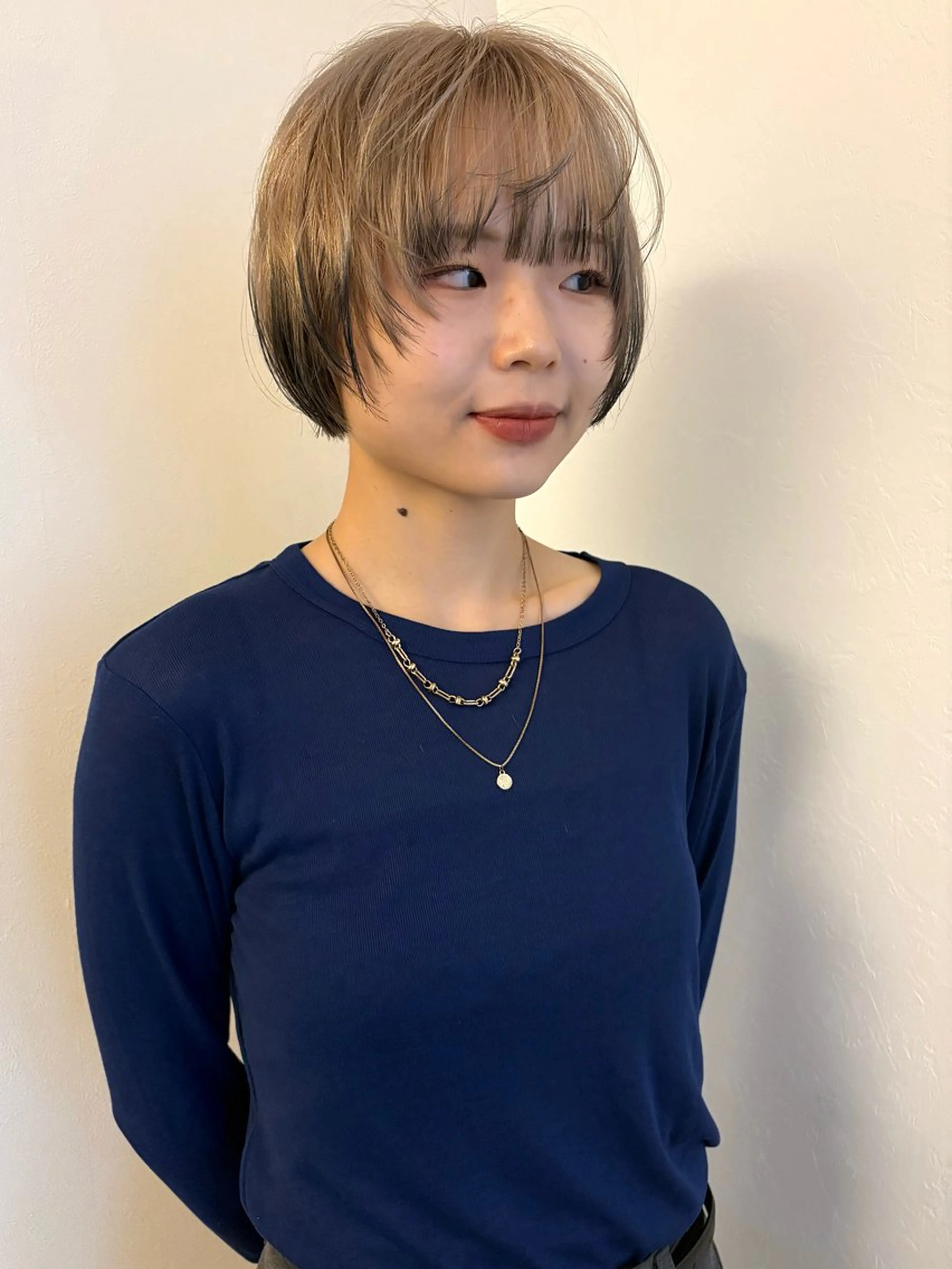 ショート カラー ショートボブ デザインカラー ボブ ショートヘア カット ヘアカラー トリートメント 金井京介/パーマ /レイヤー/ボブのヘアスタイル