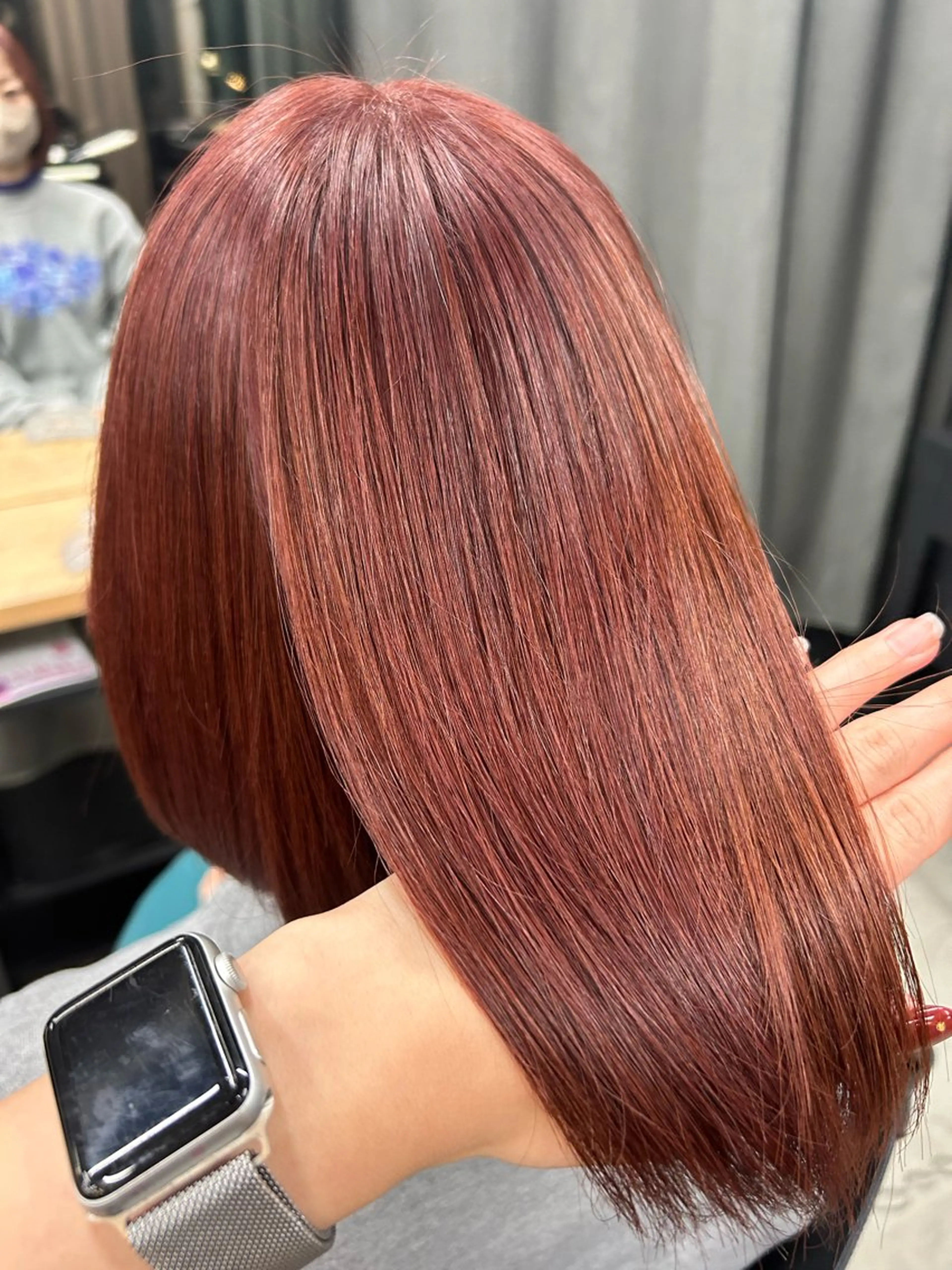 ミディアム 女性らしいモテヘア 韓国ヘアhikariのヘアスタイル