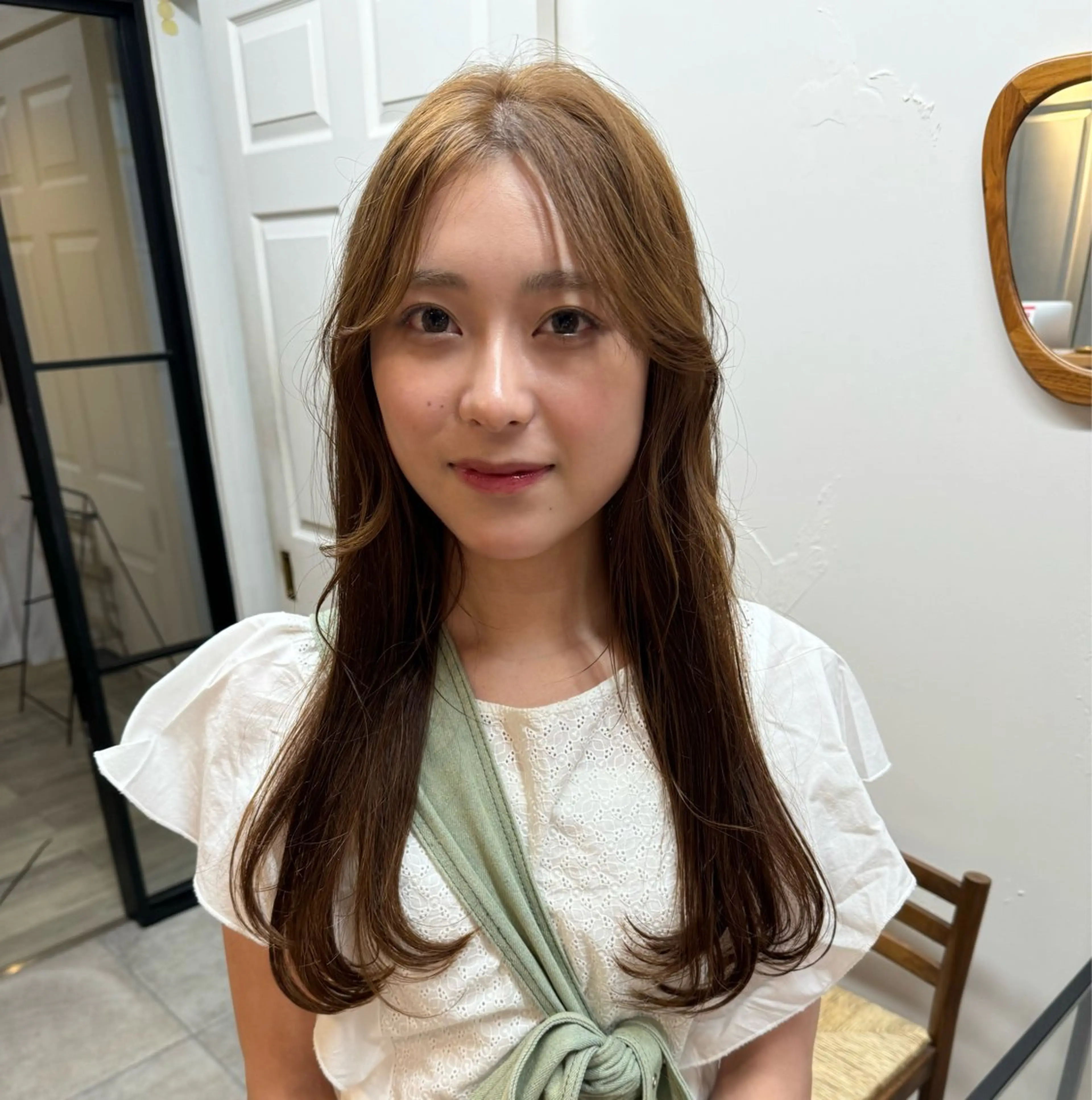 ロング カラー ベージュカラー ブリーチ ダブルカラー ブリーチなしカラー ヘアカラー ショート/ボブ 透明感カラー☆akoのヘアスタイル