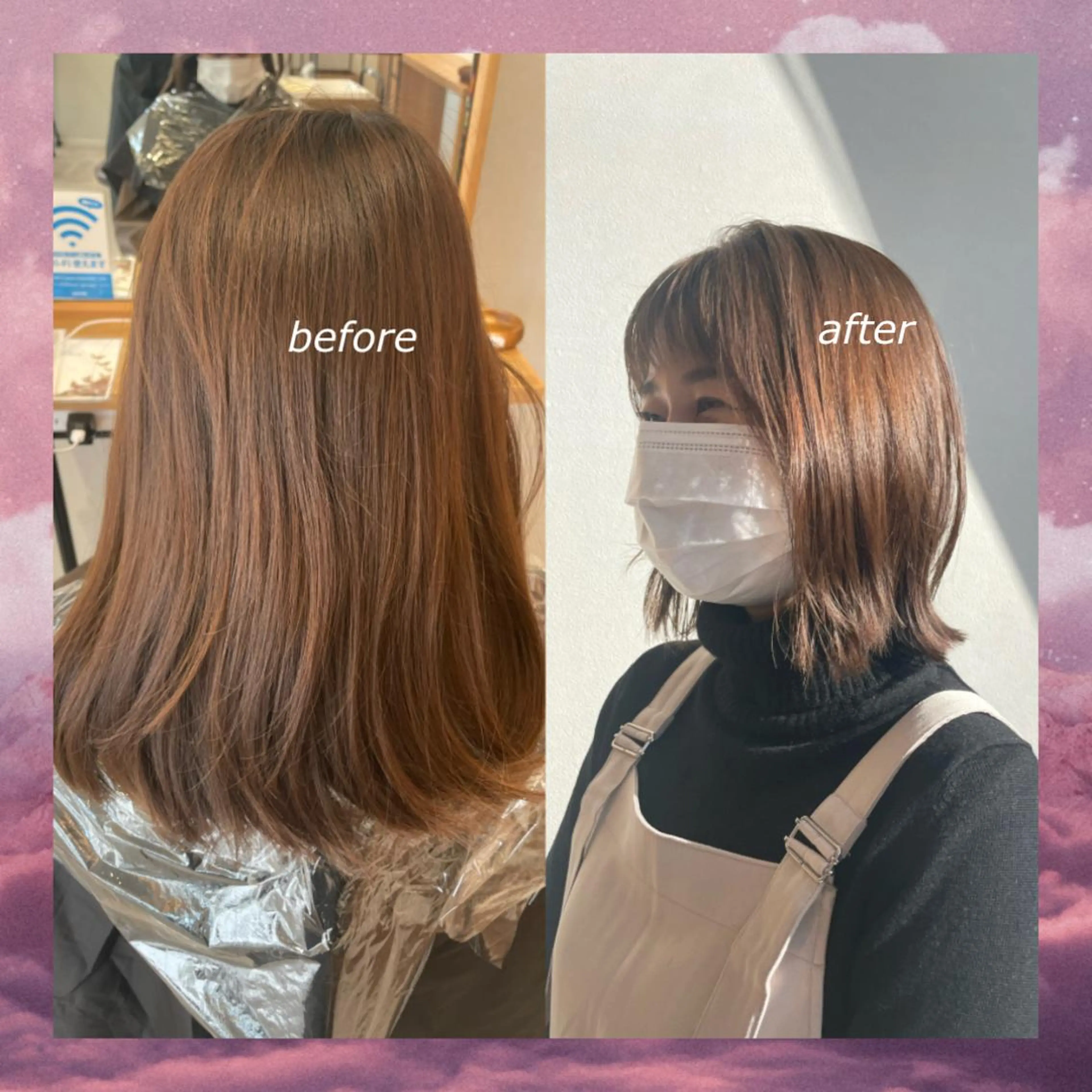ミディアム トリートメント 透け感カラー asukaのヘアスタイル