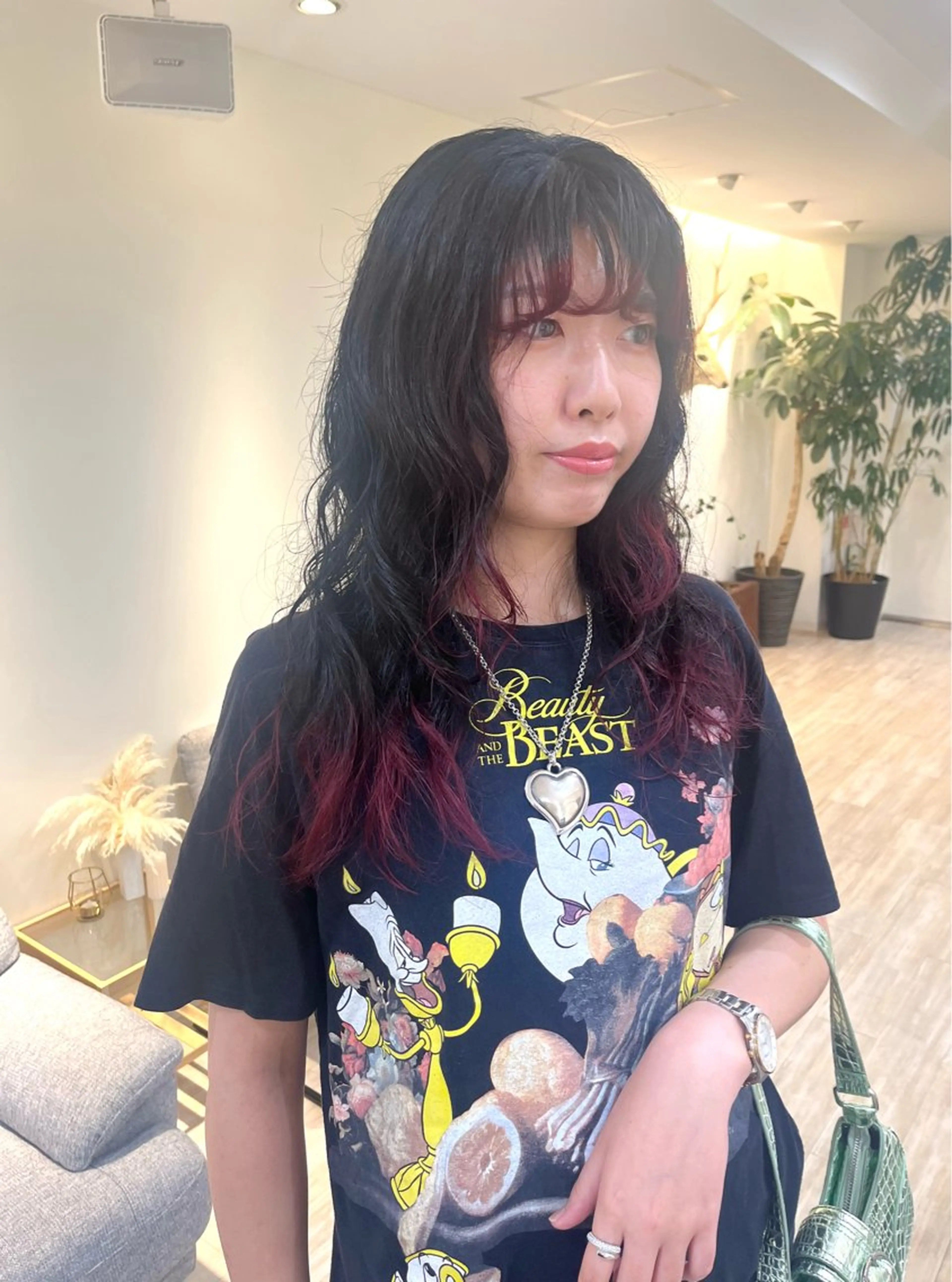 セミロング カラー パーマ ヘアカラー Kuku所属・つぼみ/パーマ ／レイヤー／ボブのヘアスタイル