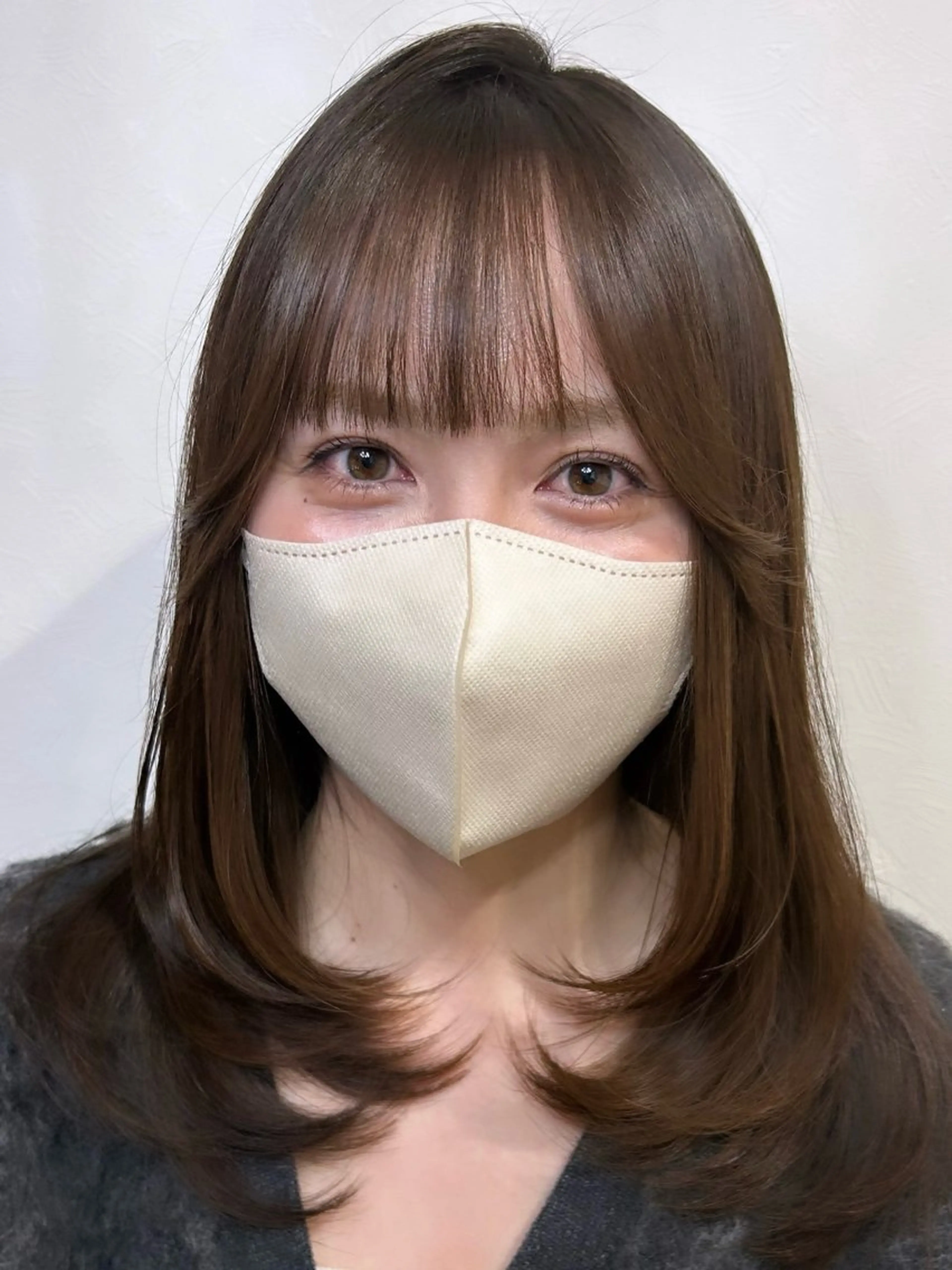 セミロング 剣持友希/高崎 ifh iizukaのヘアスタイル