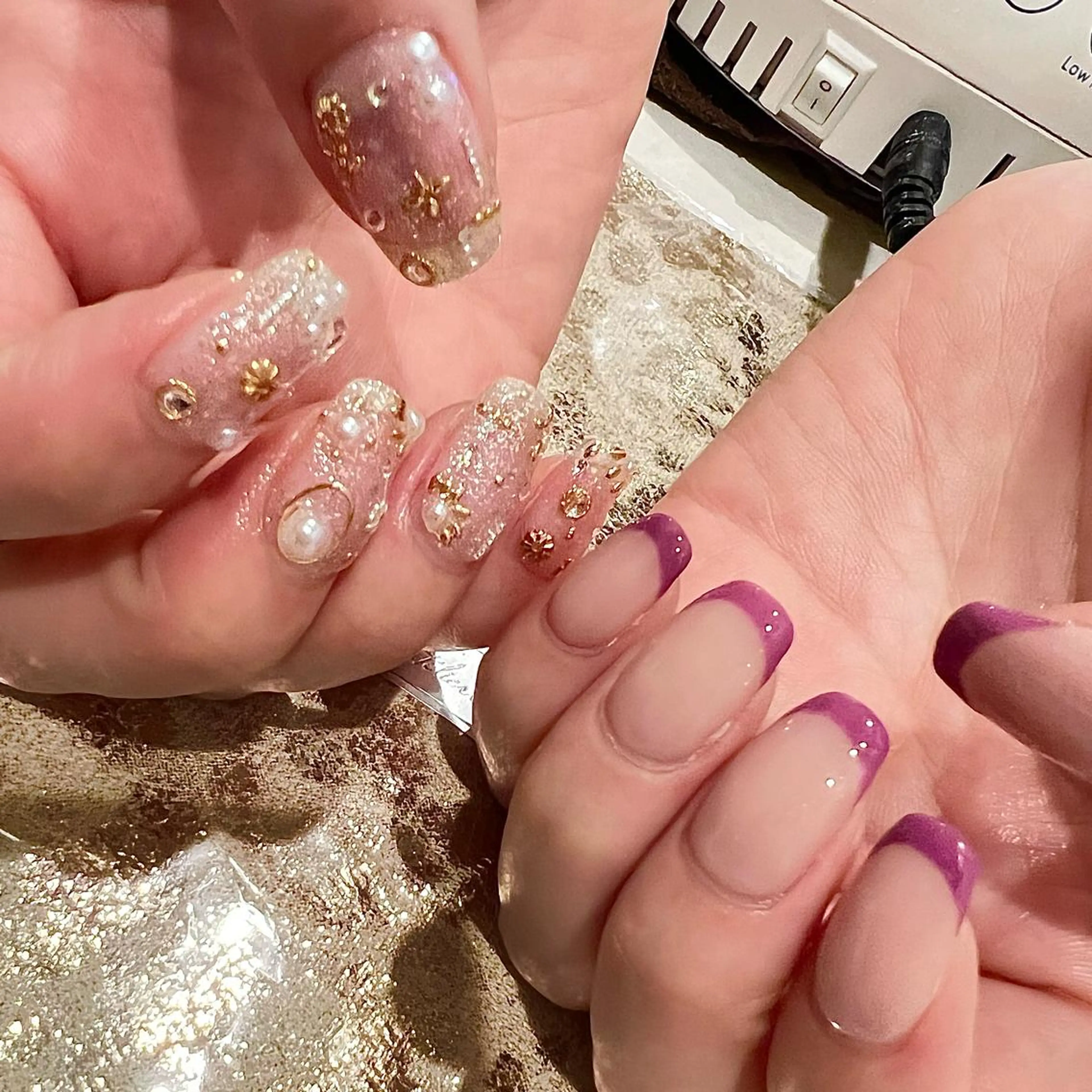 ショート ネイル フレンチネイル ハンドネイル H🌺 NAILのネイルデザイン
