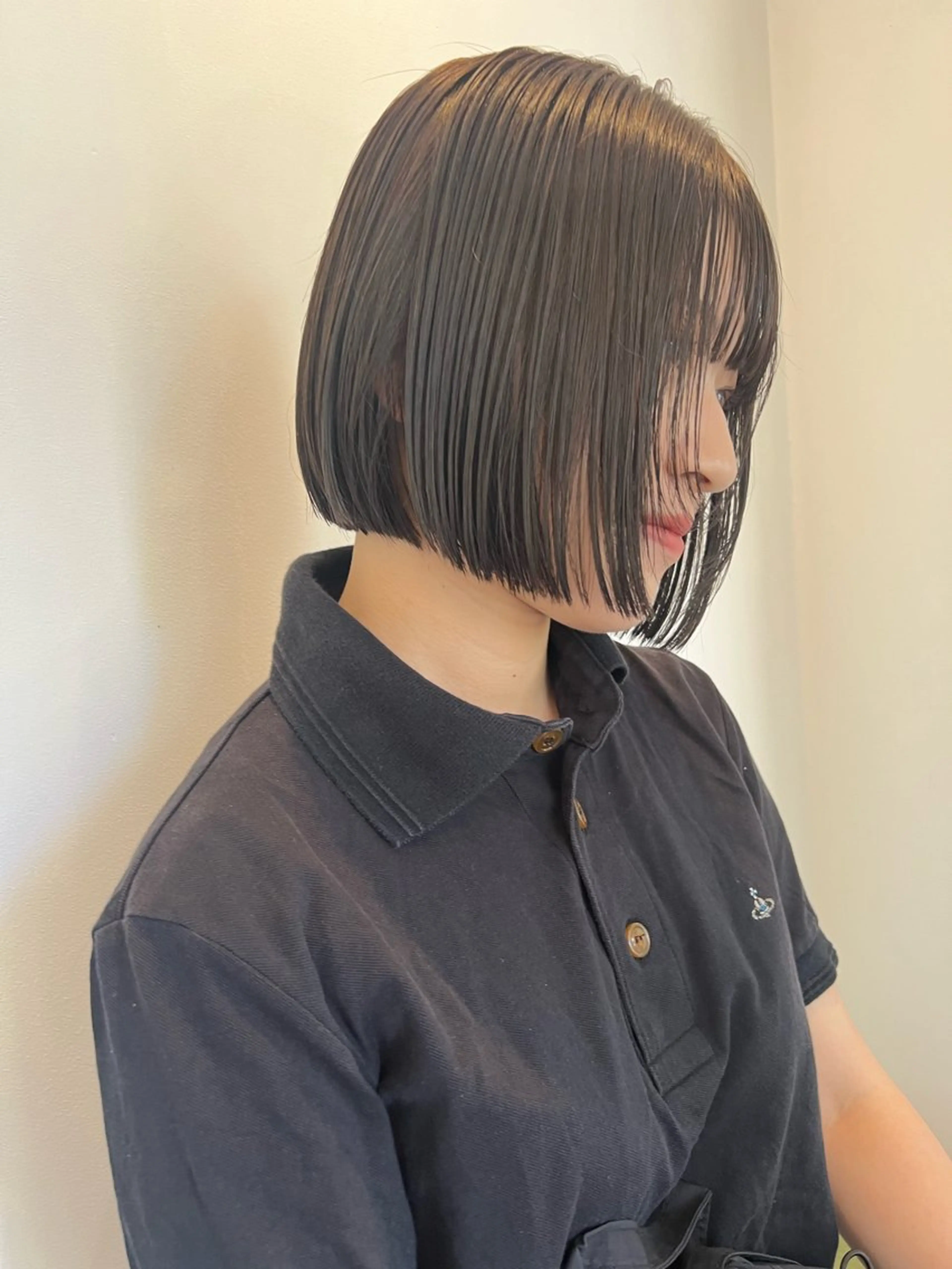ミディアム カラー カット ヘアカラー 三谷 はるなのヘアスタイル