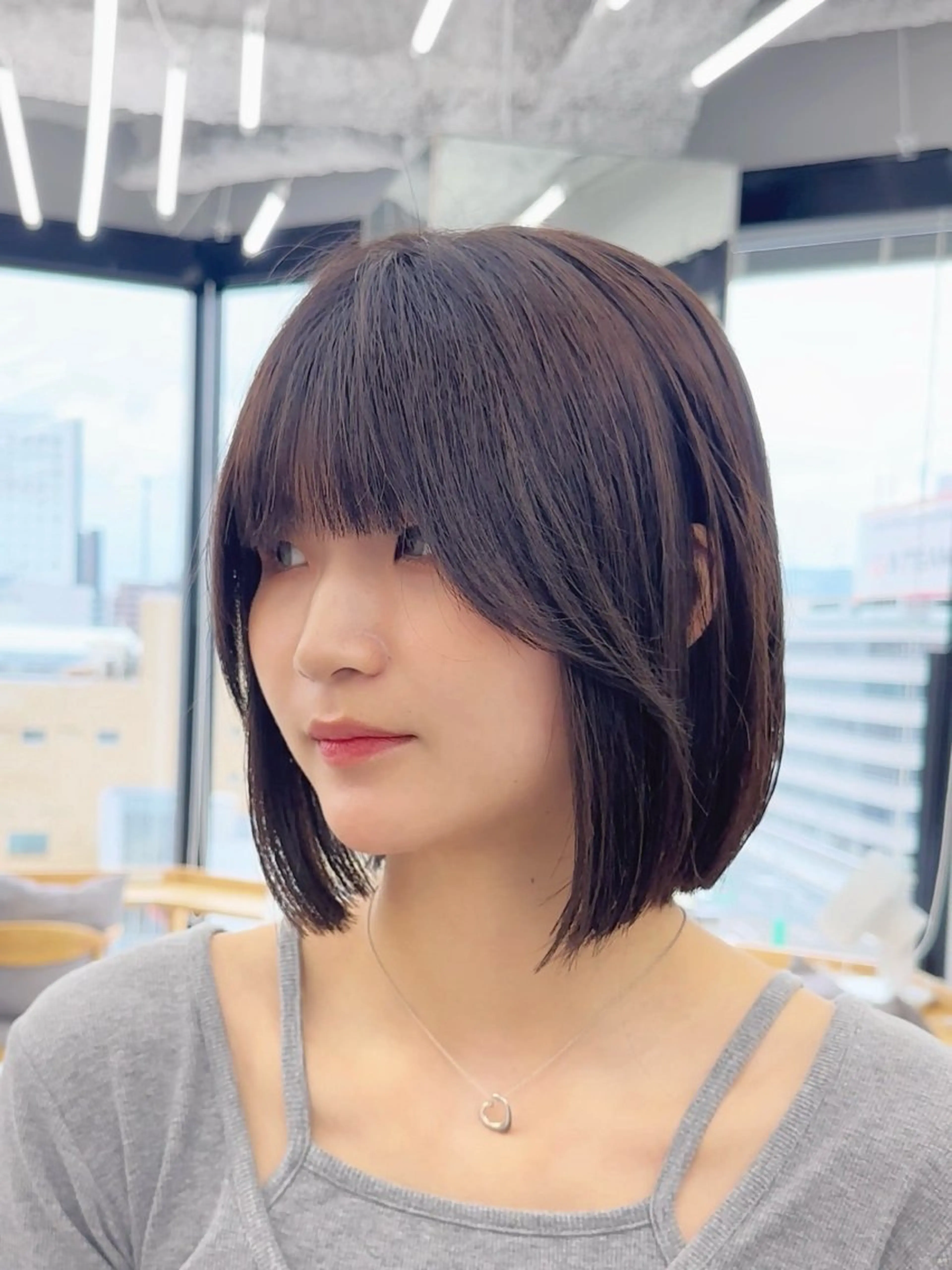 ミディアム カット てらしぃ/ショート・ ボブ特化美容師のヘアスタイル
