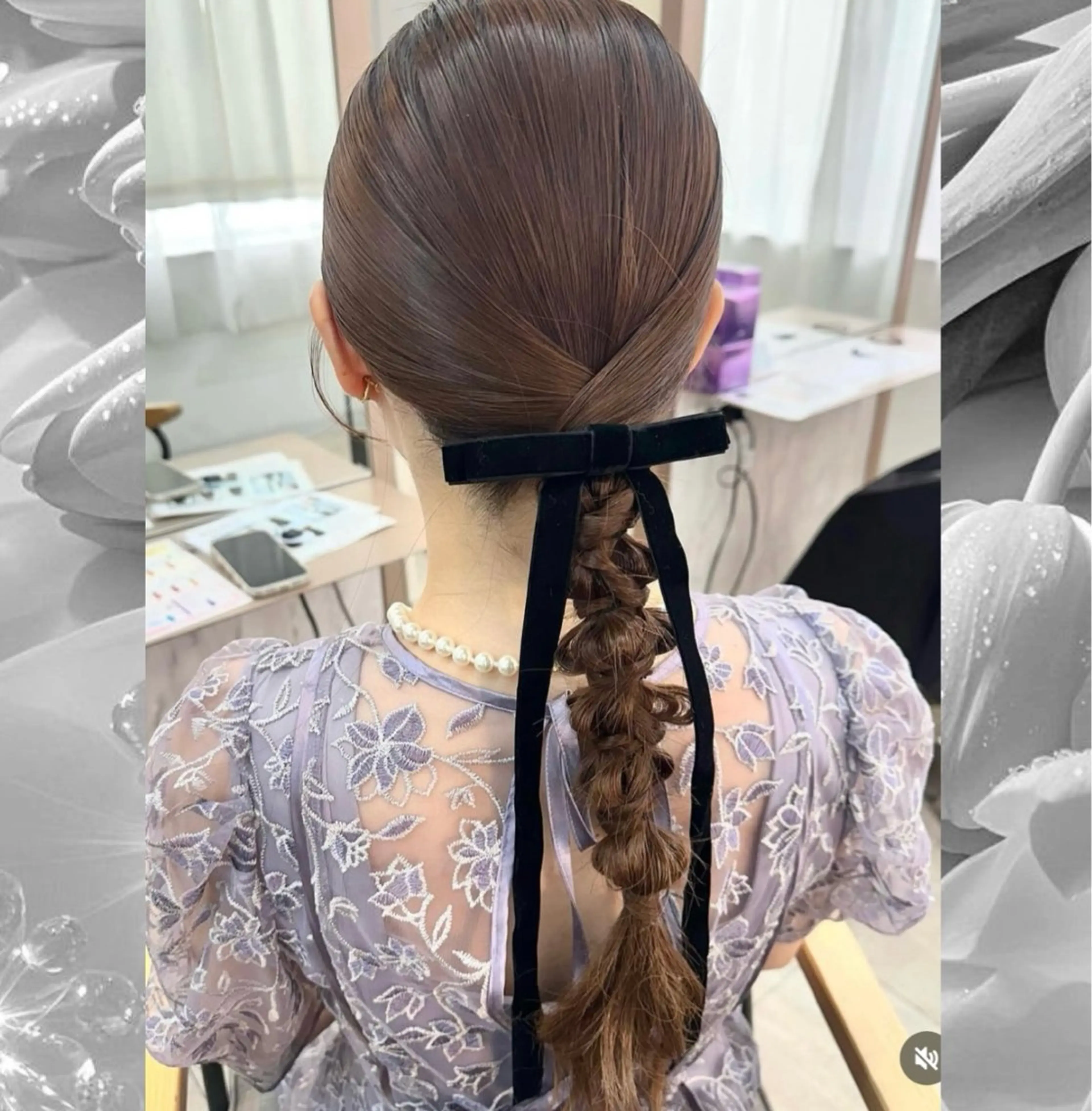 ロング ヘアセット 島崎 穂乃香のヘアスタイル