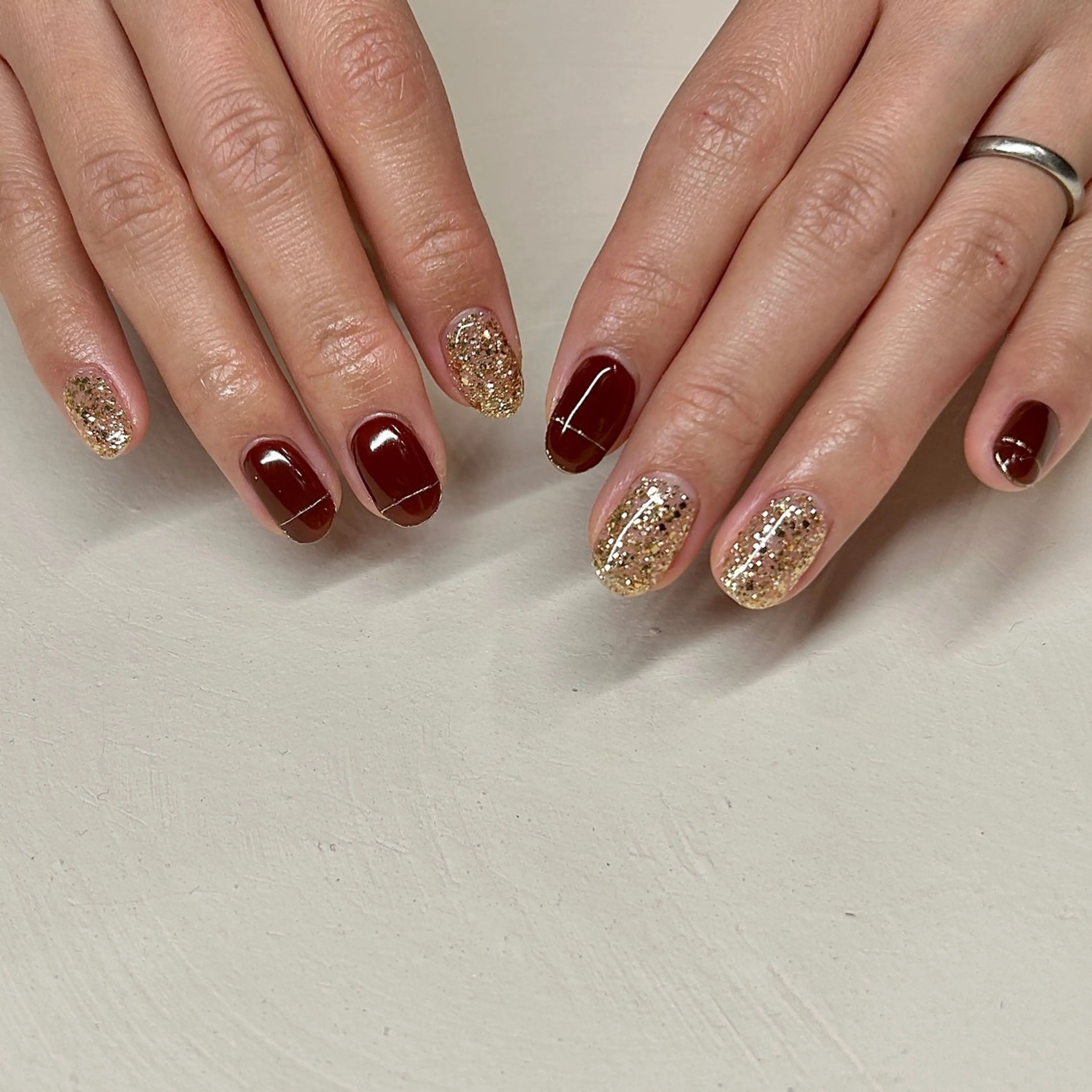 ネイル ボルドー nail salon moiのネイルデザイン