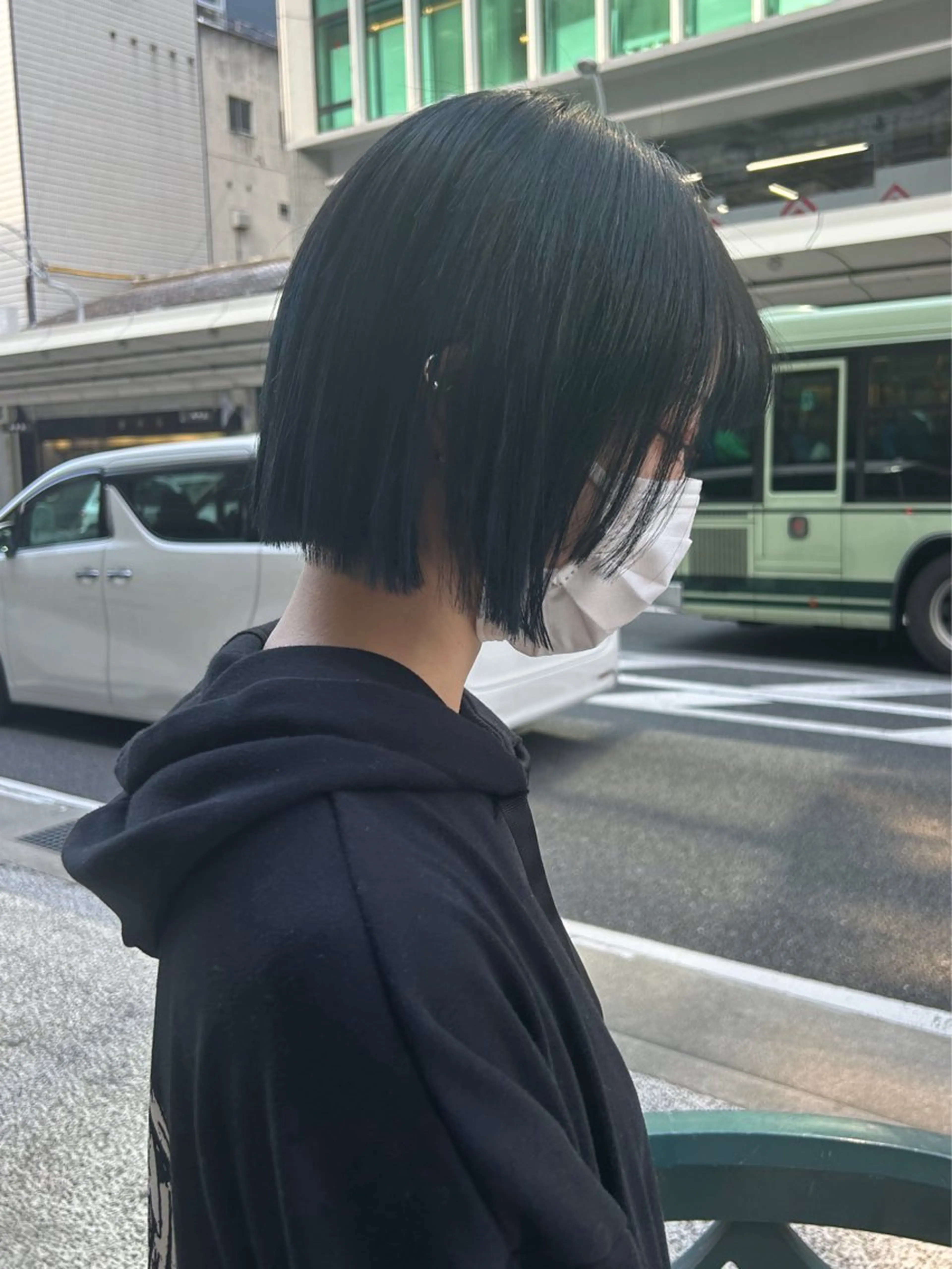ショート ボブ 顔周りカット レイヤーカット nui所属・清水優/ボブ/ レイヤー/髪質改善のヘアスタイル