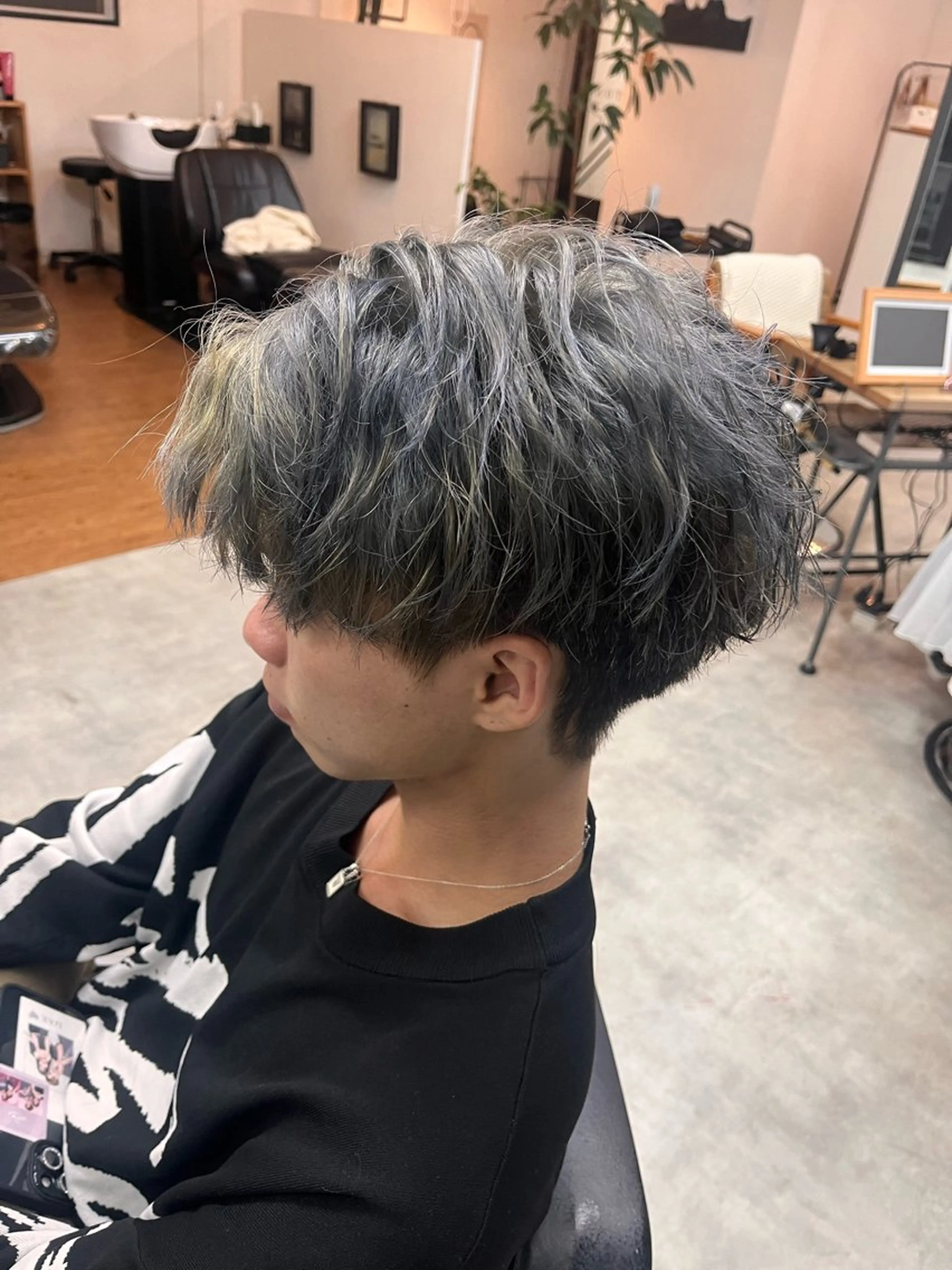 ショート メンズ カット ヘアカラー BATON.藤崎翔 /西大分/アイブロウのヘアスタイル