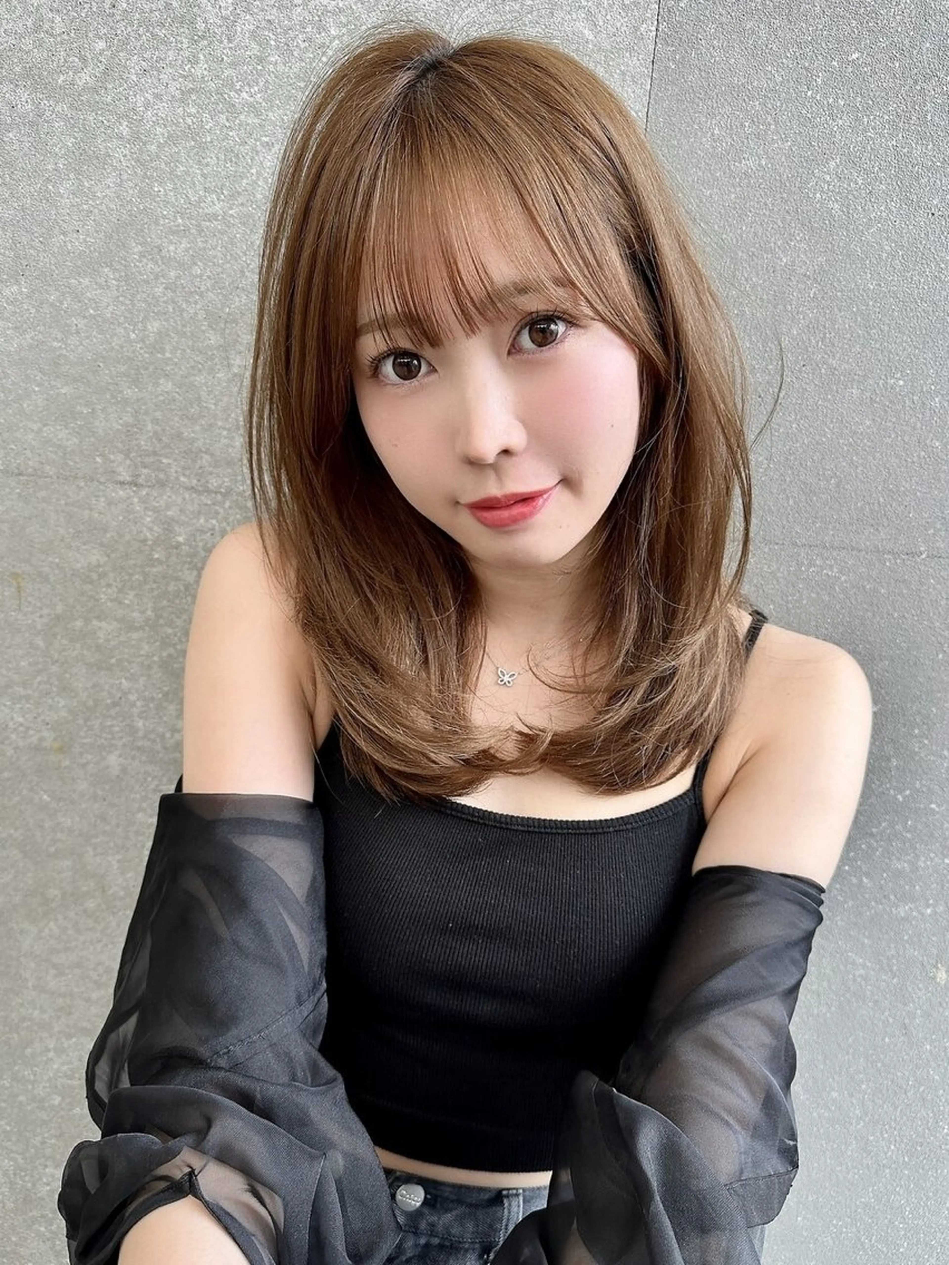 セミロング カラー 《髪質改善✖️ハイト ーン🧸》小嶋拓也のヘアスタイル