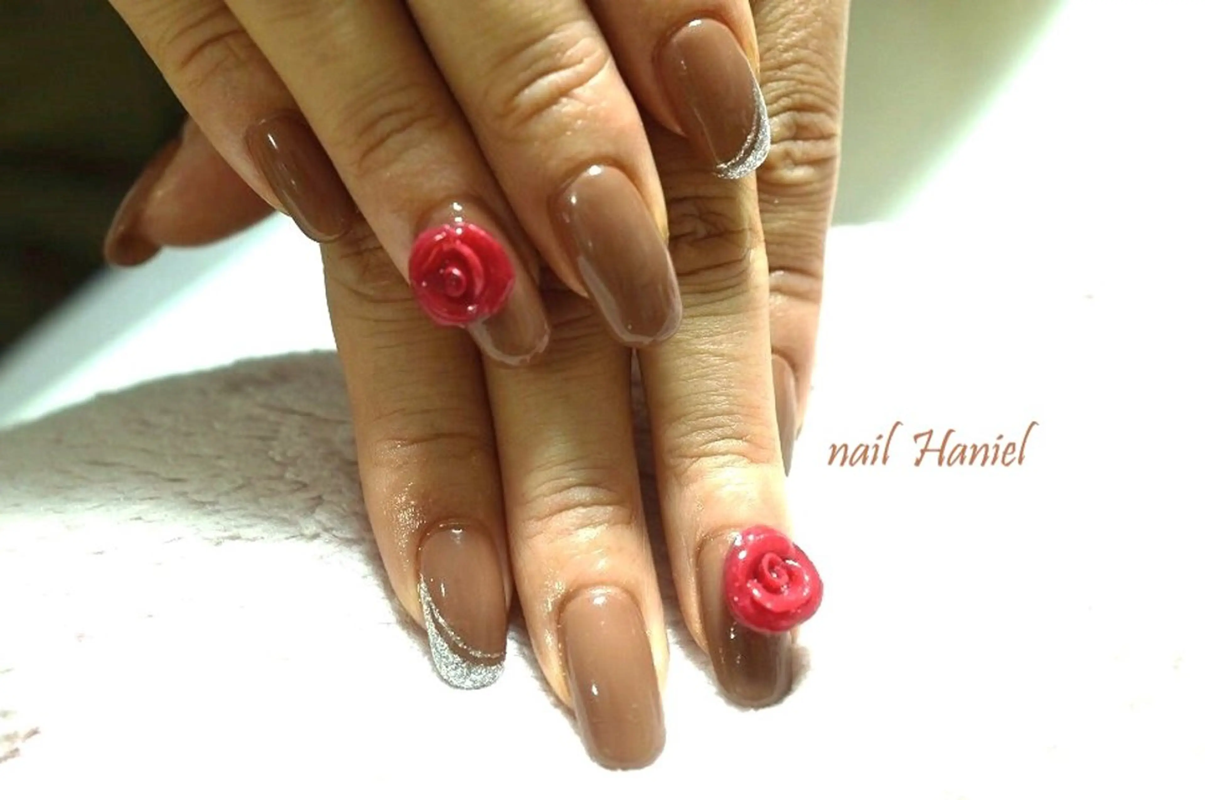 ネイル アートネイル ジェルネイル ハードジェル 韓国ネイル ロングネイル ハンドネイル nail Haniel所属・半蔵門サロンハニエル 魅神 ちよのネイルデザイン