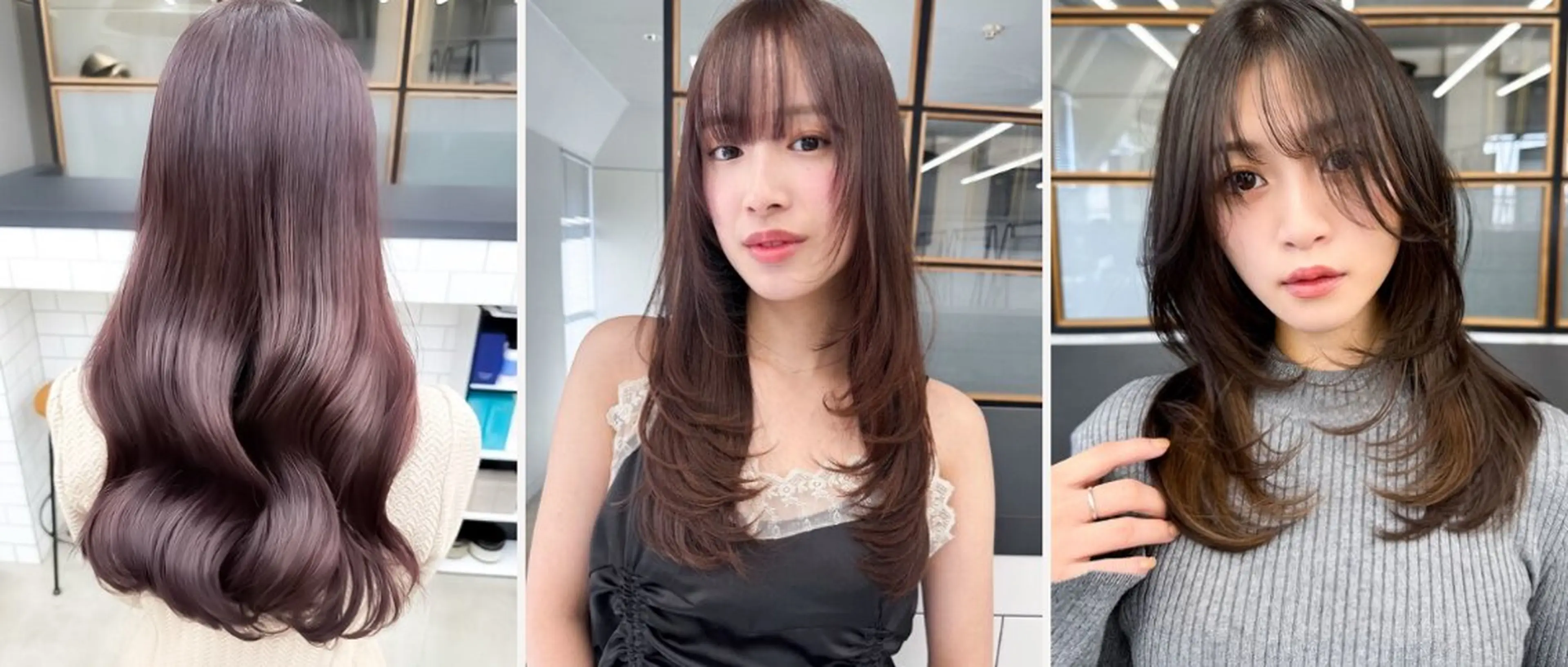 ロング カラー カット トリートメント 💎韓国風レイヤー/ 髪質改善💎藤咲僚汰のヘアスタイル