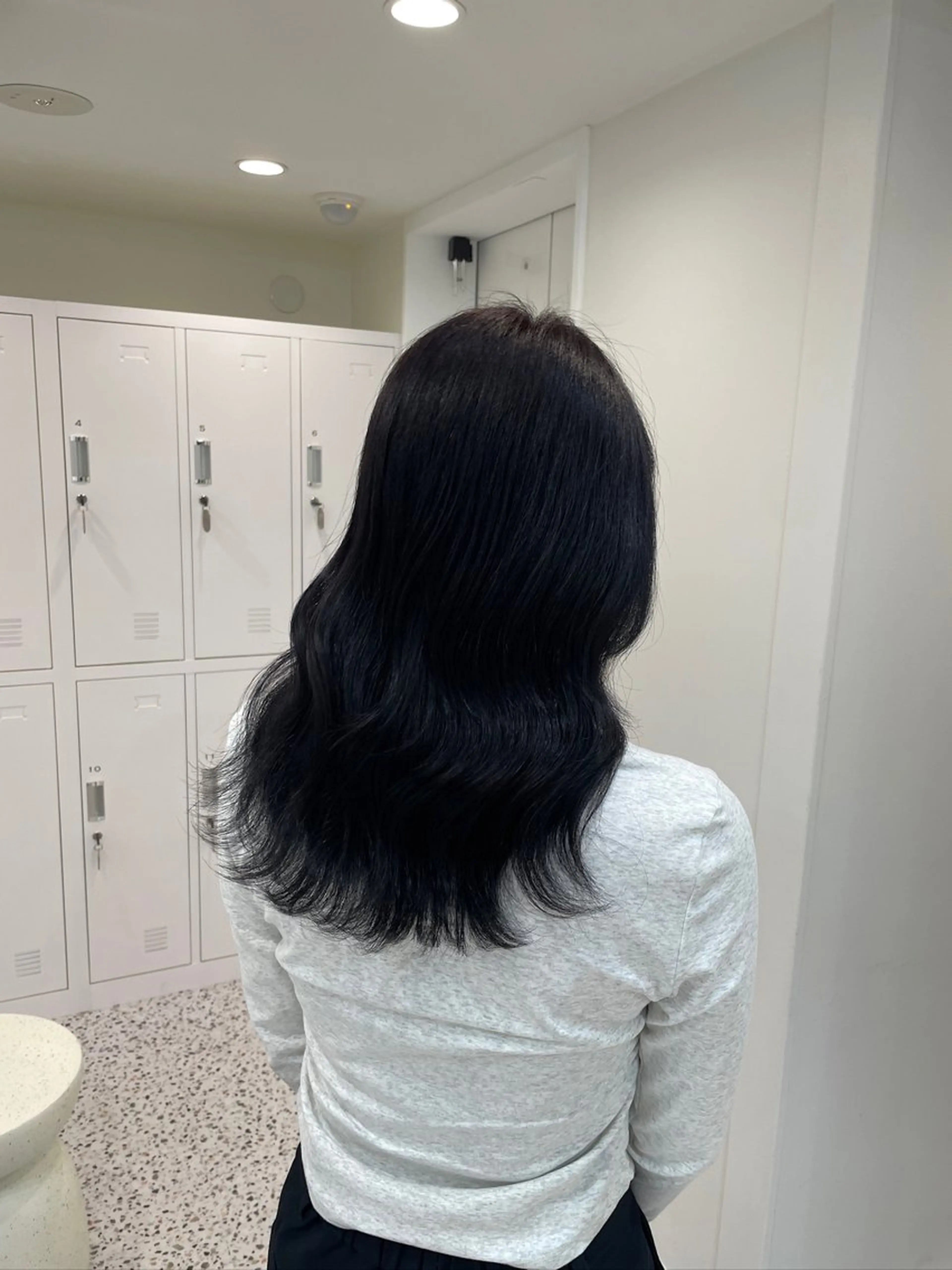 セミロング 韓国レイヤー×暖色 カラー🎀ASAKAのヘアスタイル