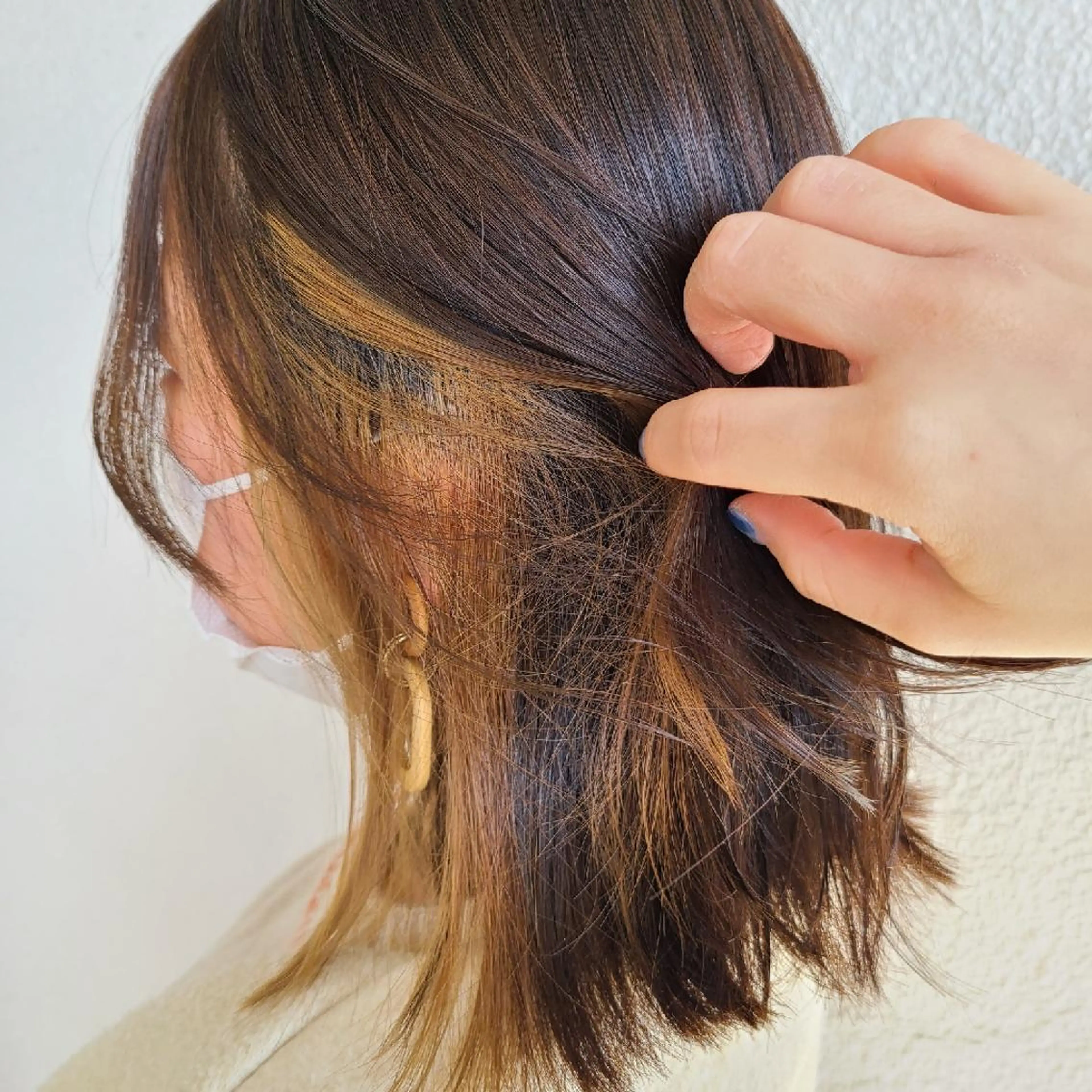 ミディアム カラー ベージュカラー ブリーチ ヘアカラー Hazumi Ayanoのヘアスタイル