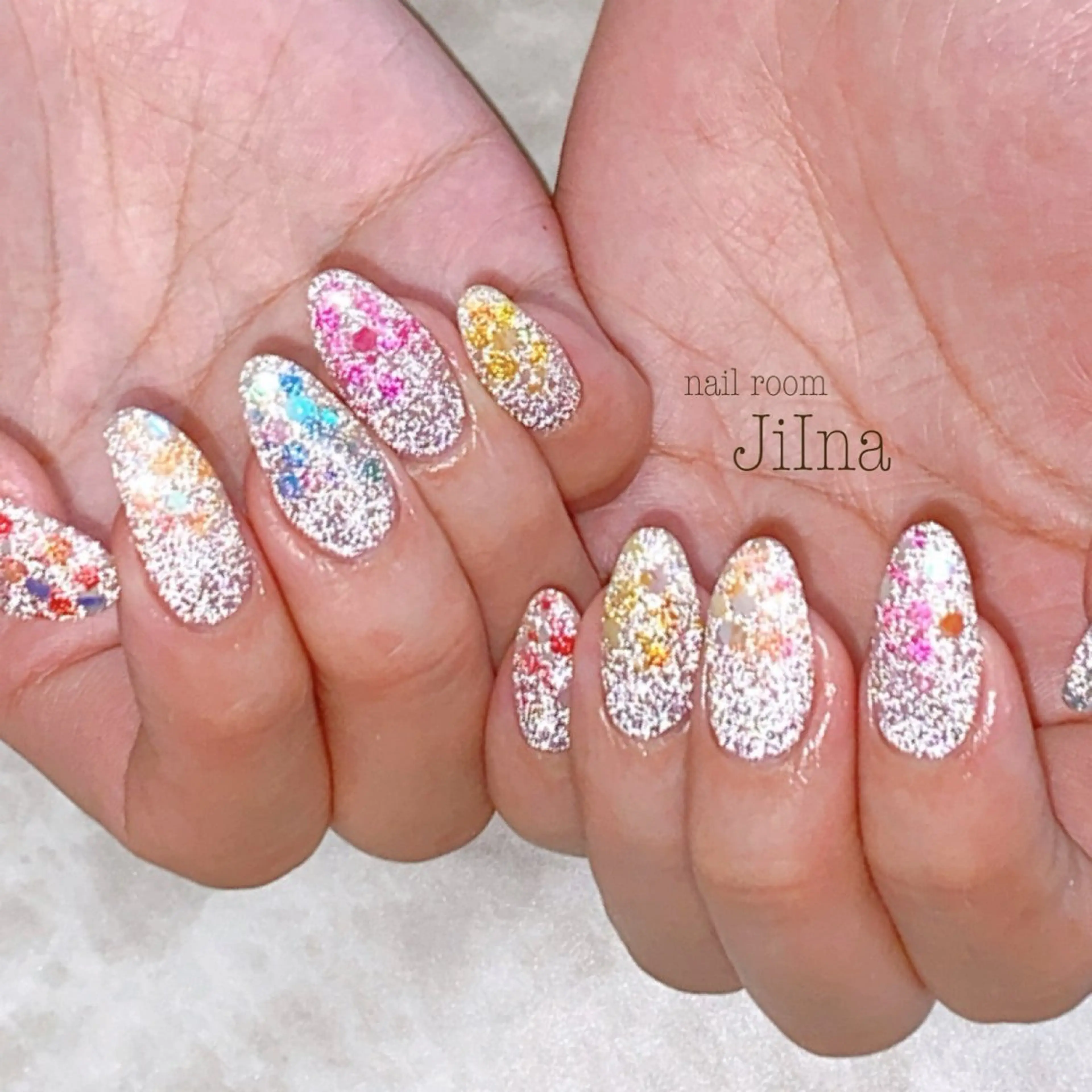 ネイル フラッシュネイル nail room JiInaのネイルデザイン