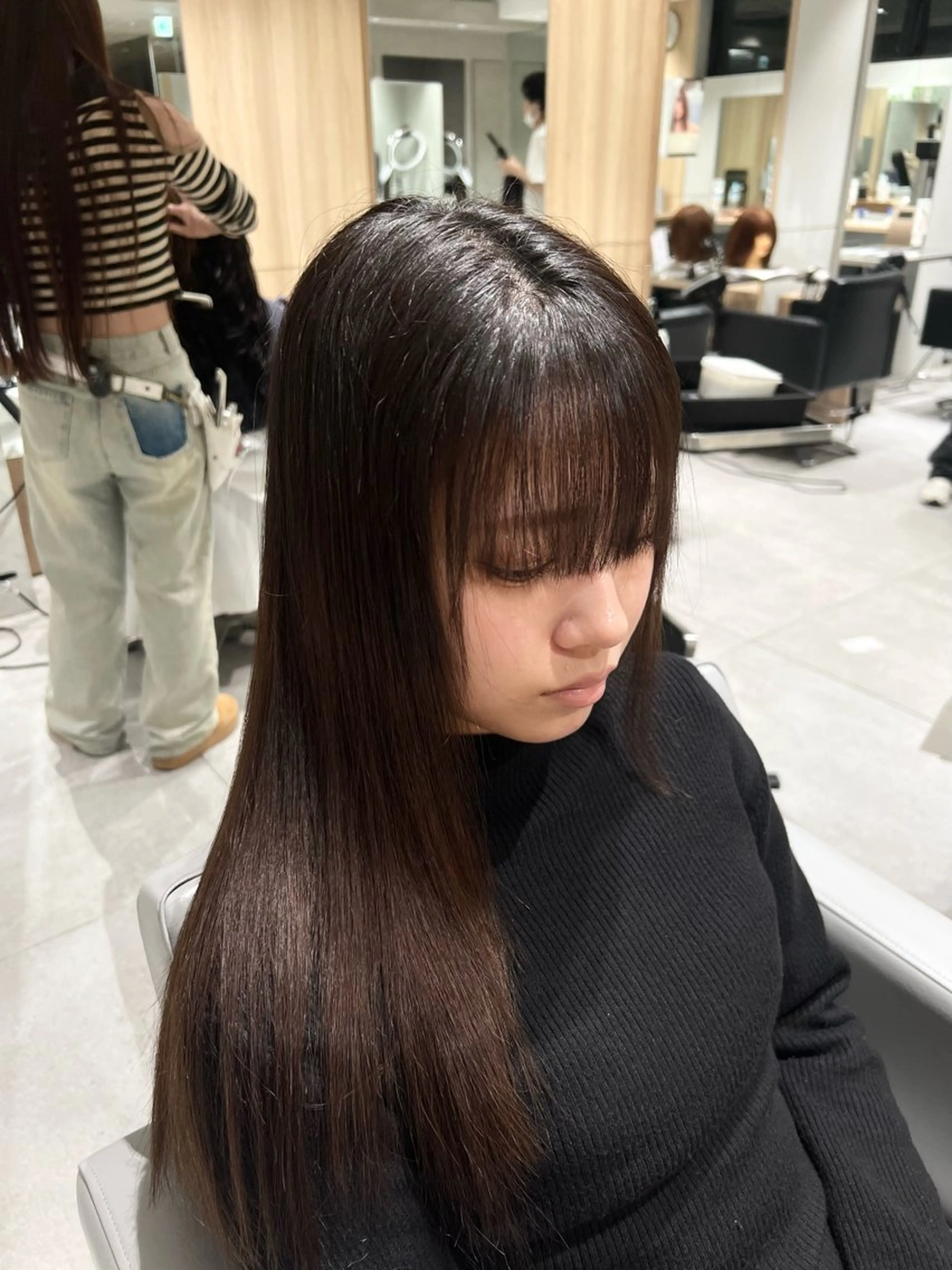 パーマ 縮毛矯正 MINX momokaのヘアスタイル