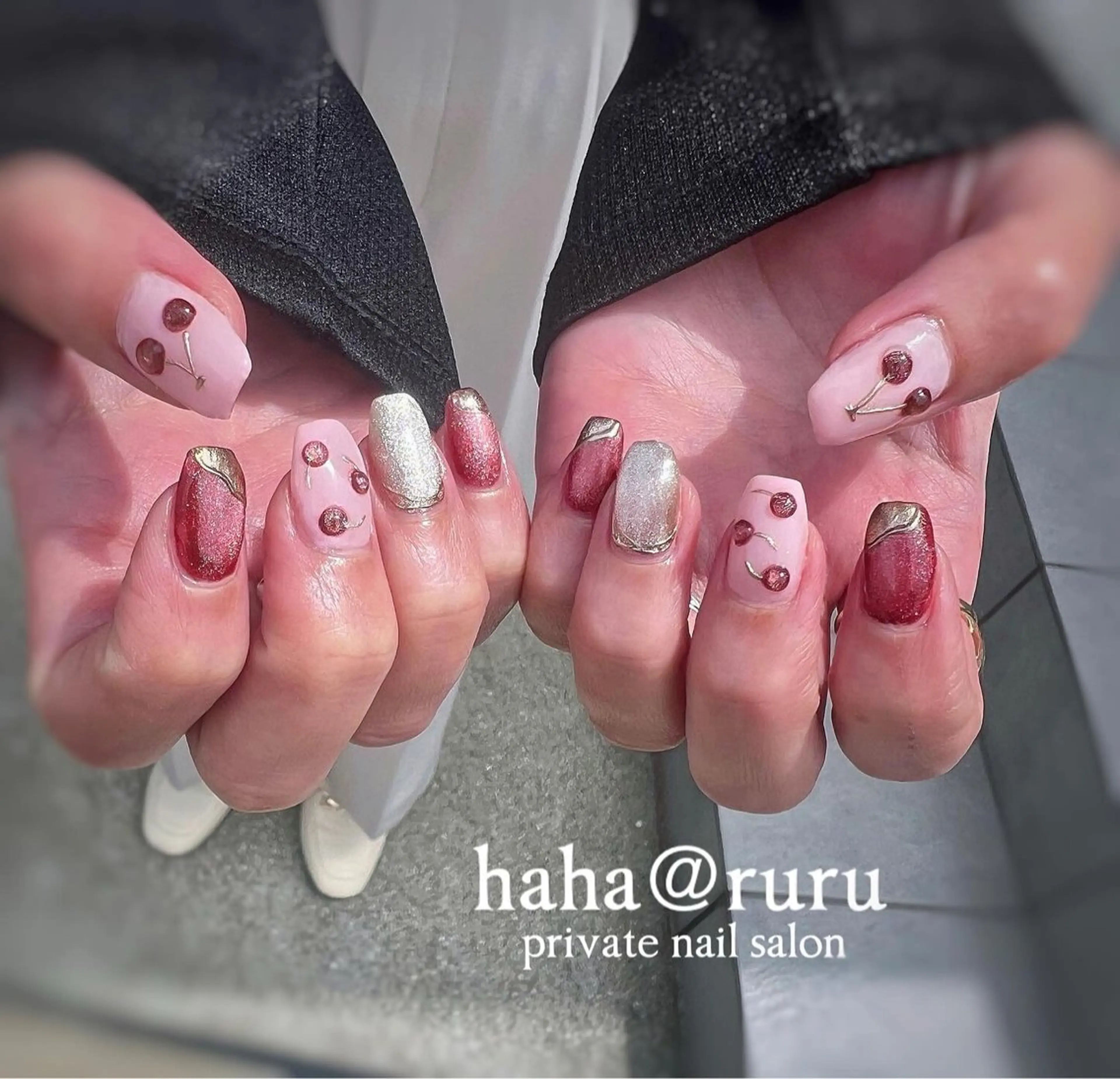 ネイル 持ち込み haha@ ruruのネイルデザイン