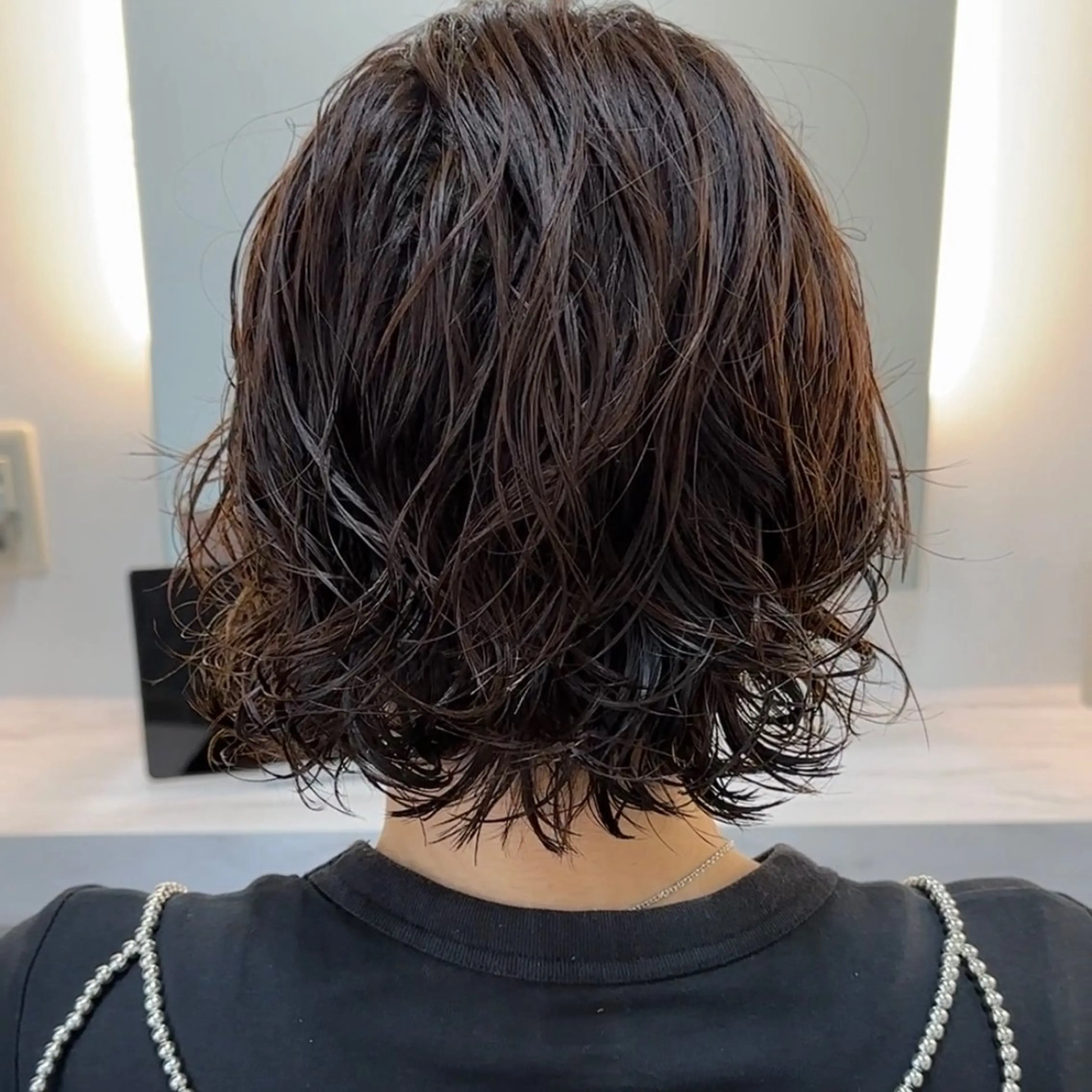 ショート パーマ ボブ FBeauty 青山店所属・透明感カラー& 外国人風パーマのヘアスタイル