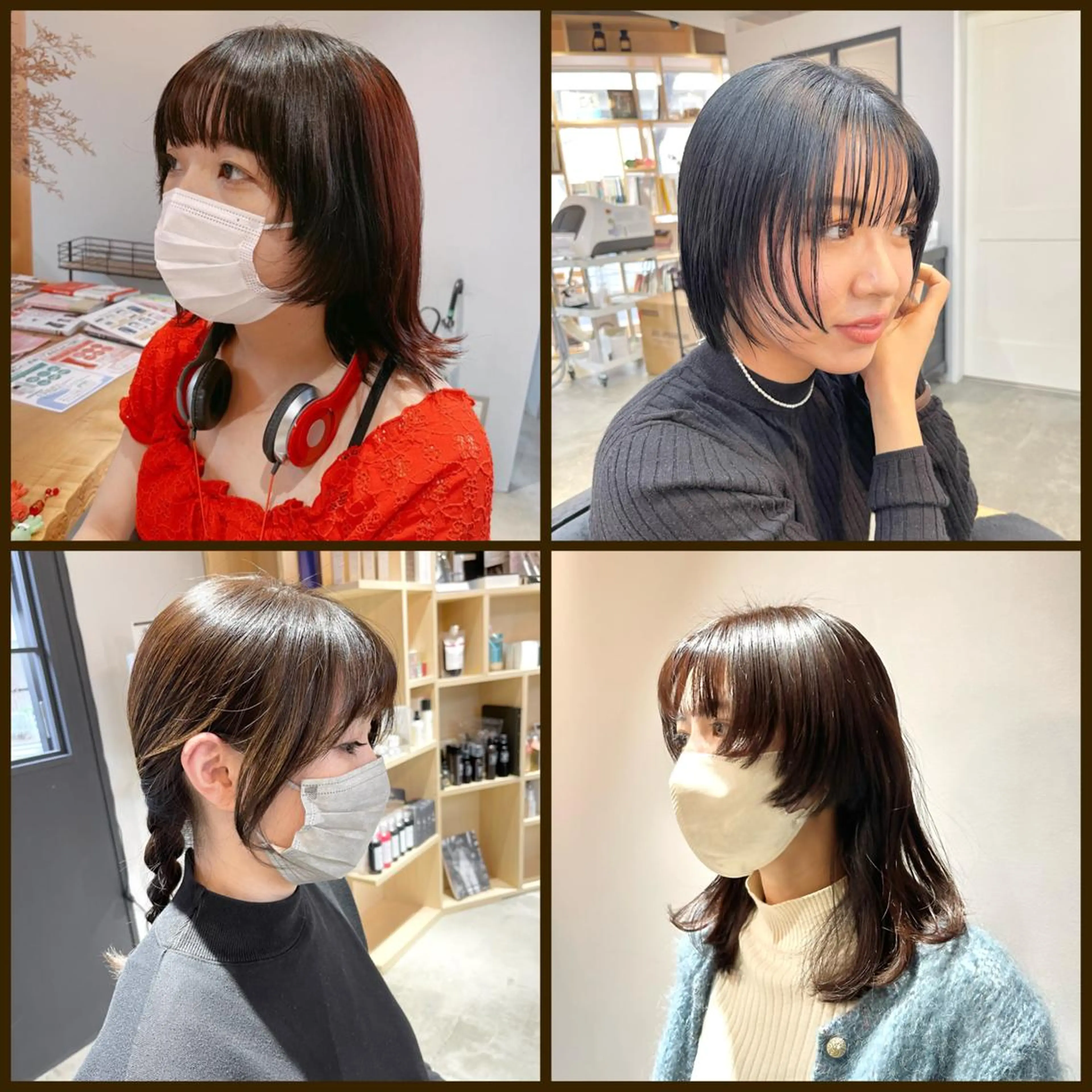 ミディアム カット ROCCOeast Rukaのヘアスタイル