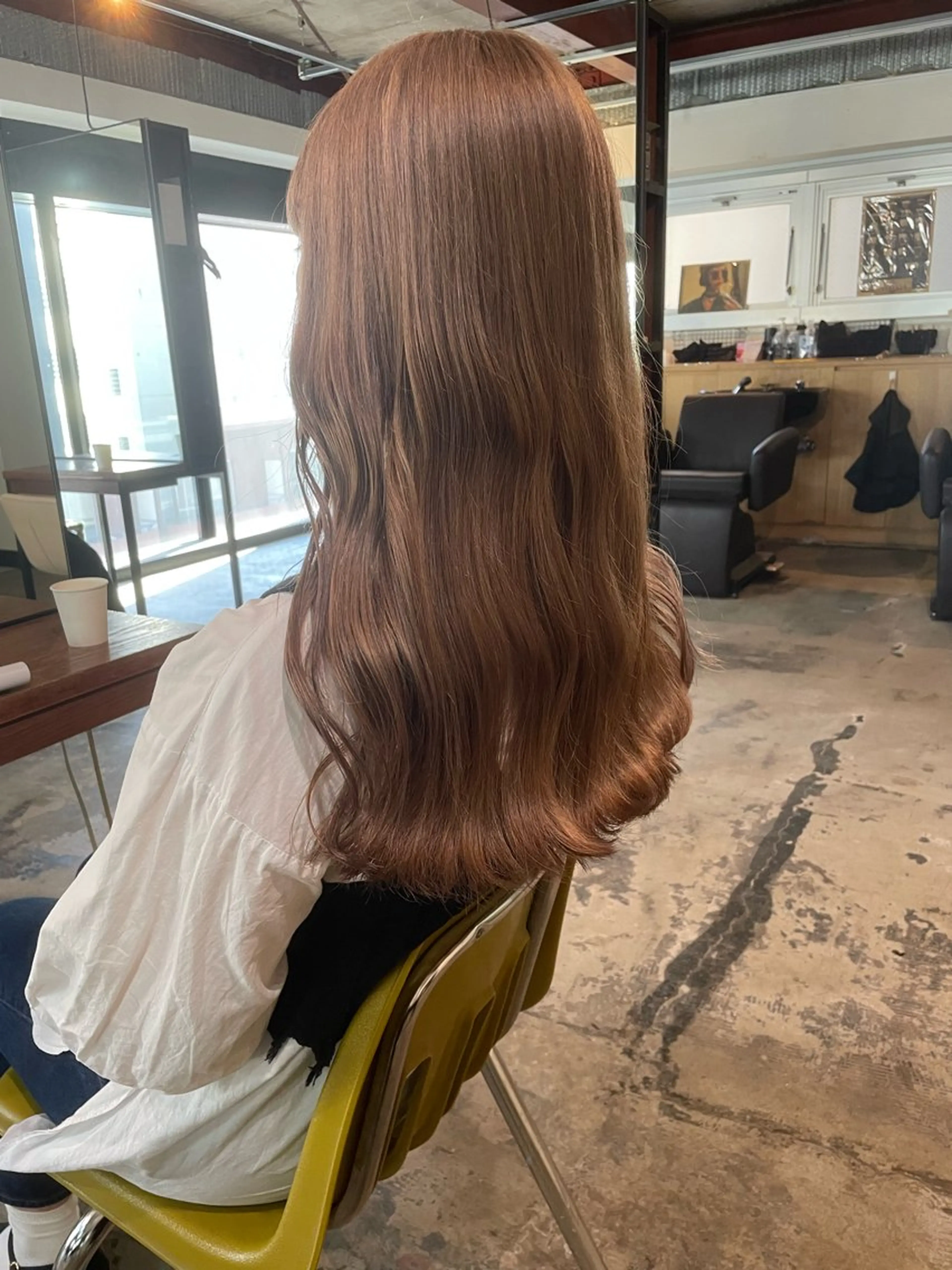 カラー ヘアカラー トリートメント YUNA🍒 暖色カラーのヘアスタイル