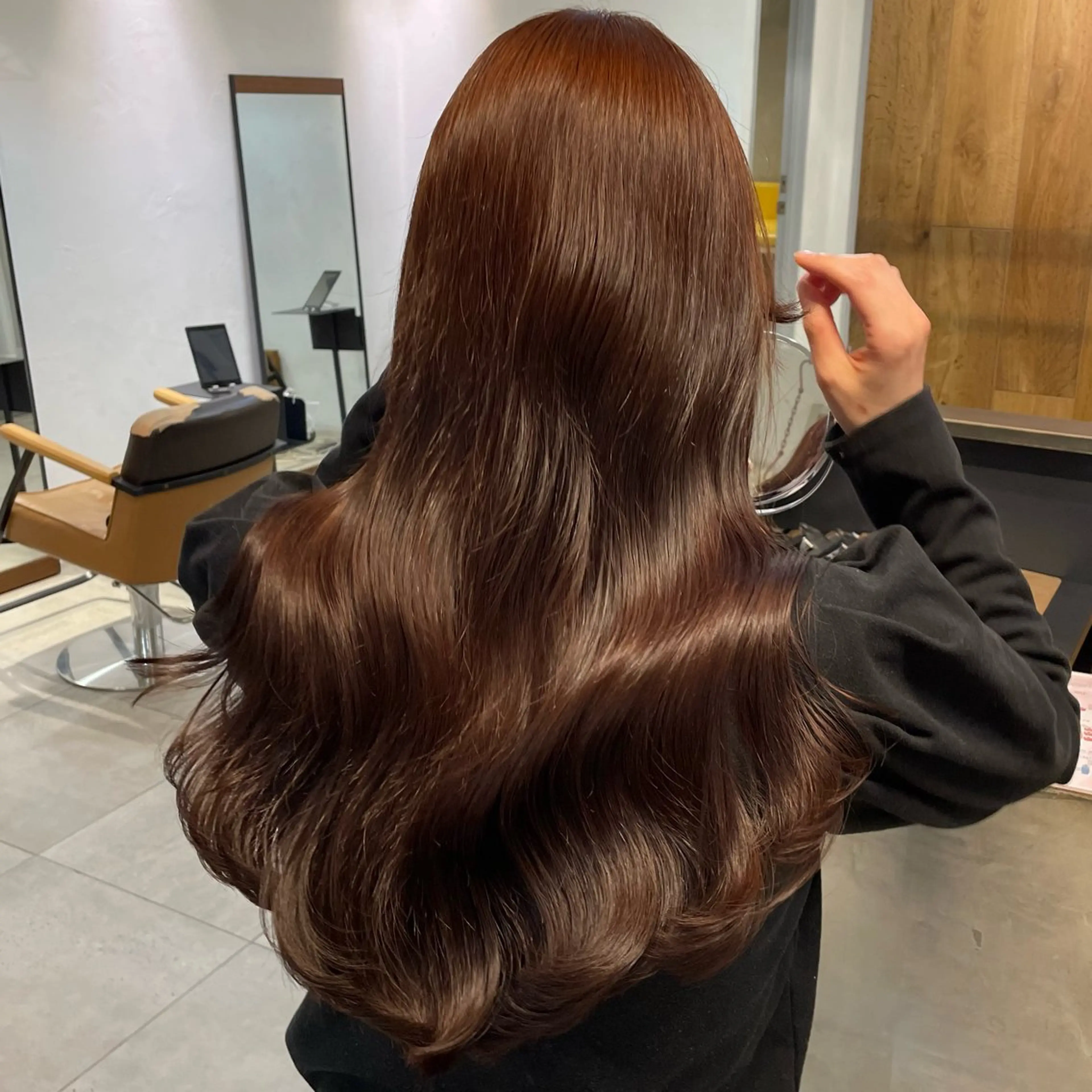 ロング ヘアカラー トリートメント まろやかカラー♡ momoka🌙のヘアスタイル