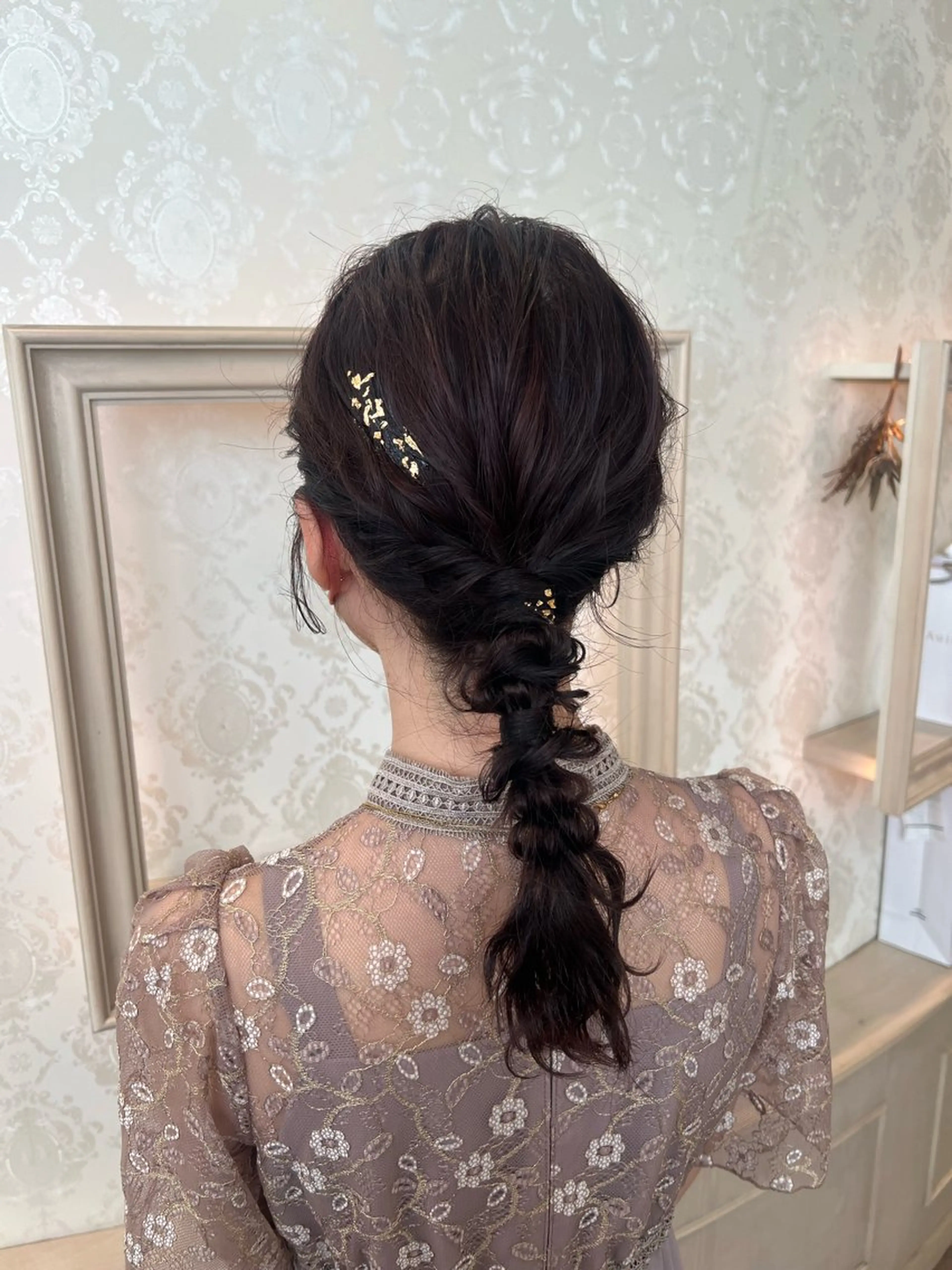 セミロング ヘアアレンジ ヘアセット SALOWIN川崎WEST店所属・🌷川崎/アレンジ/ 暖色ボブ/コトネ🌷のヘアスタイル