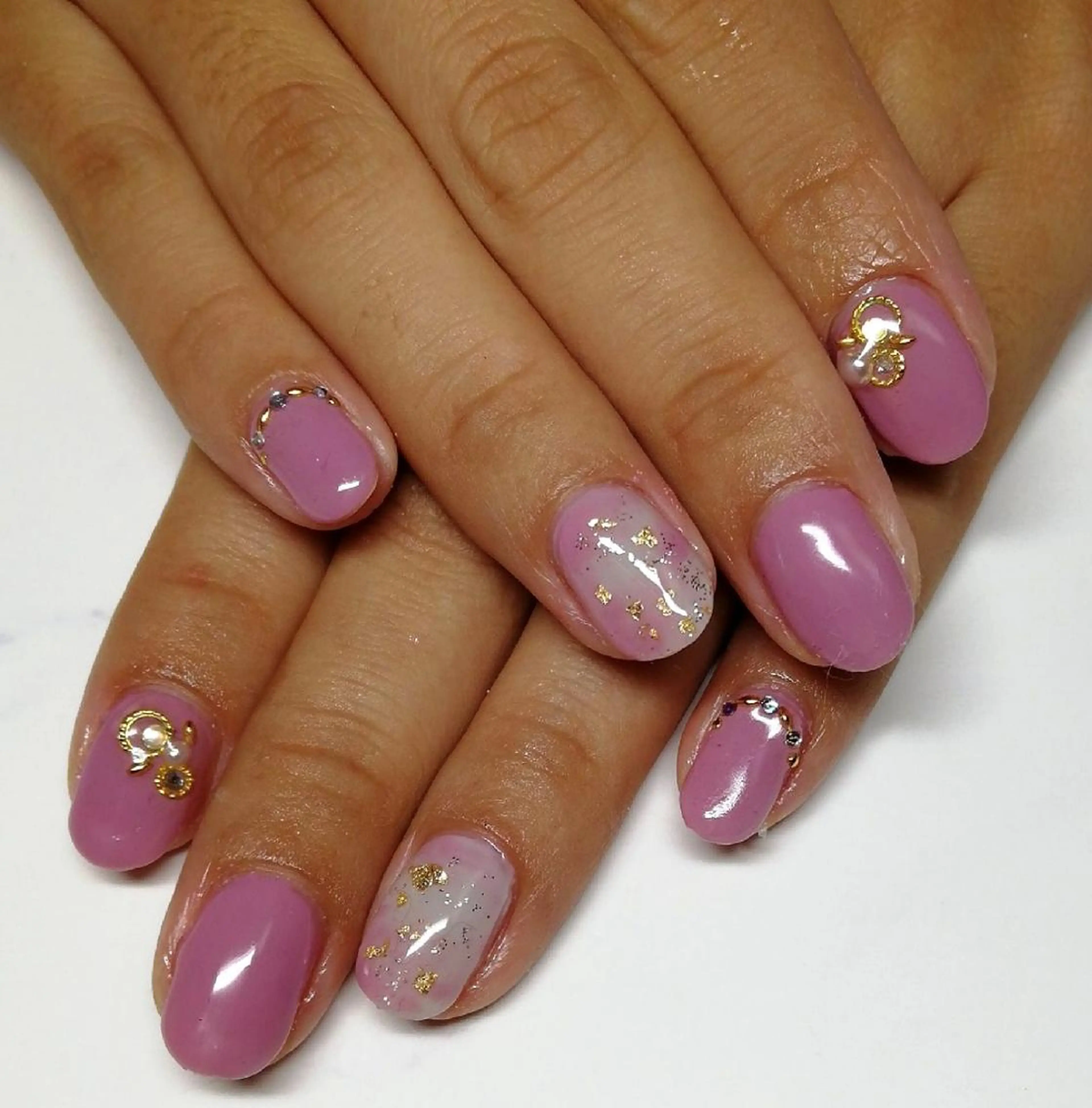ネイル ピンク ハンドネイル Nail Salon macherieのネイルデザイン