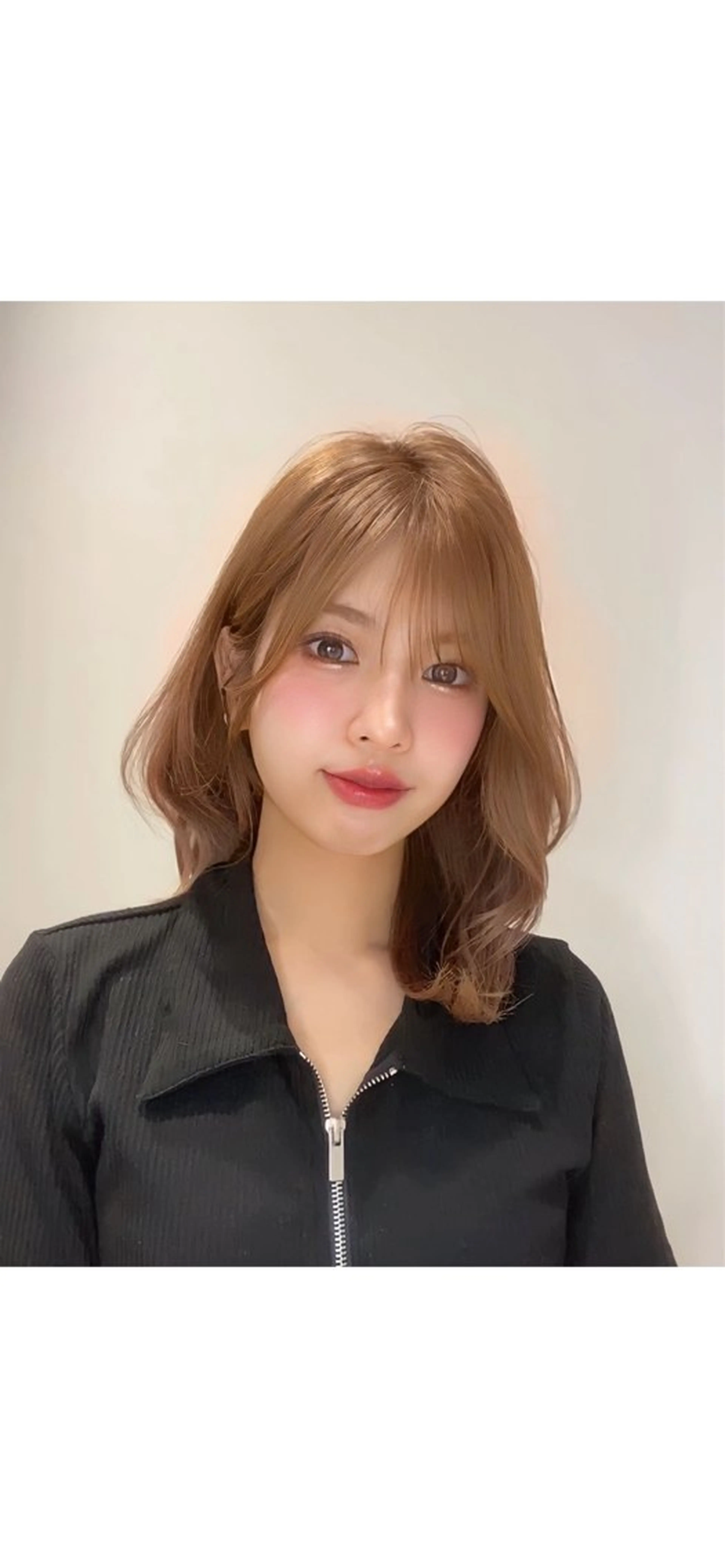 ミディアム カラー パーマ ヘアアレンジ カット ヘアカラー トリートメント ヘアセット 小野寺瑞希 /最小顔カットのヘアスタイル