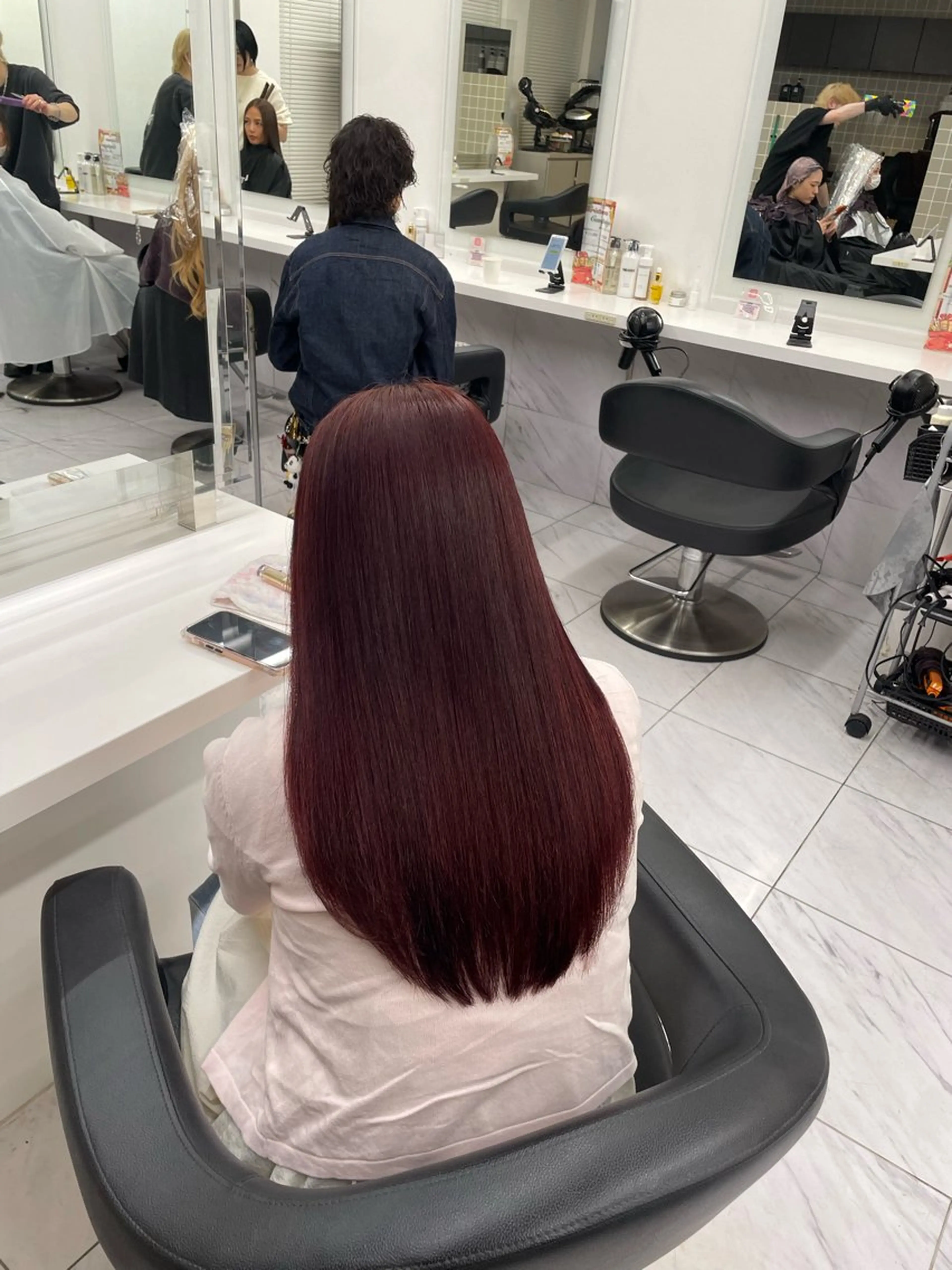 ロング カラー ヘアアレンジ ヘアカラー トリートメント ヘアセット 💗横浜美容室 💗HARUNAのヘアスタイル