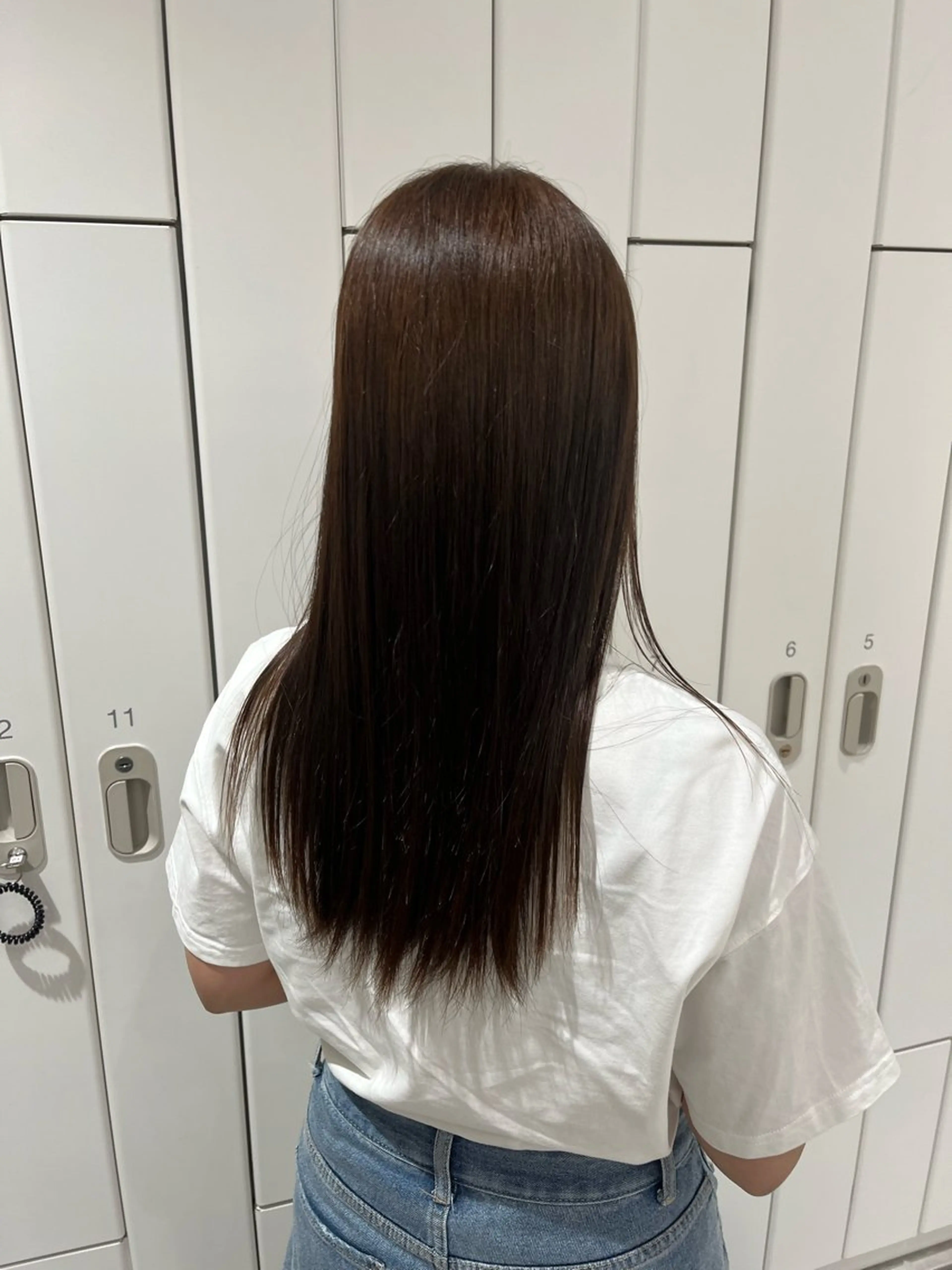 ロング ヘアカラー トリートメント saki‪🌱‬♡ /髪質改善カラーのヘアスタイル