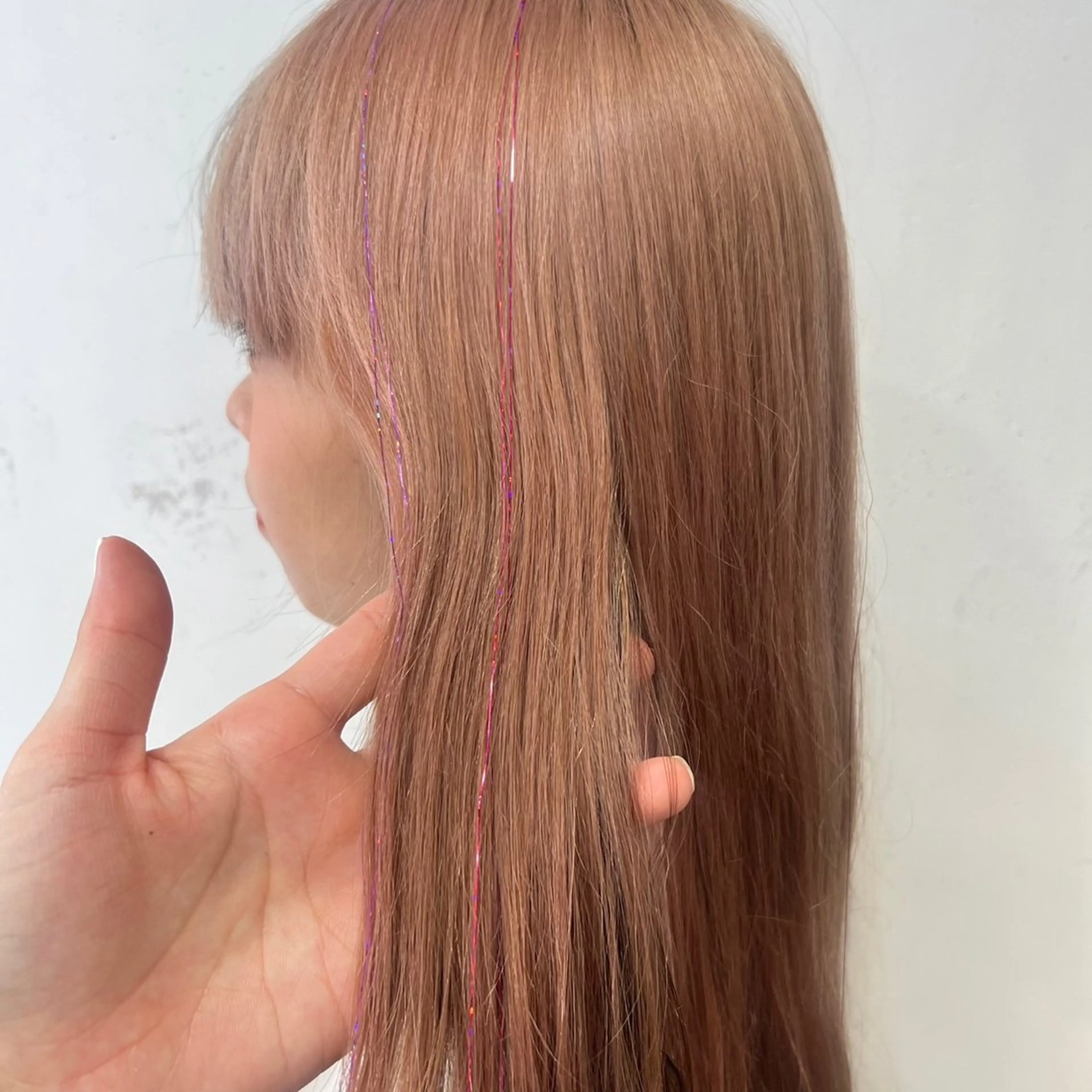 セミロング ヘアアレンジ ヘアメ☯️派手髪 ☯️ルカのヘアスタイル