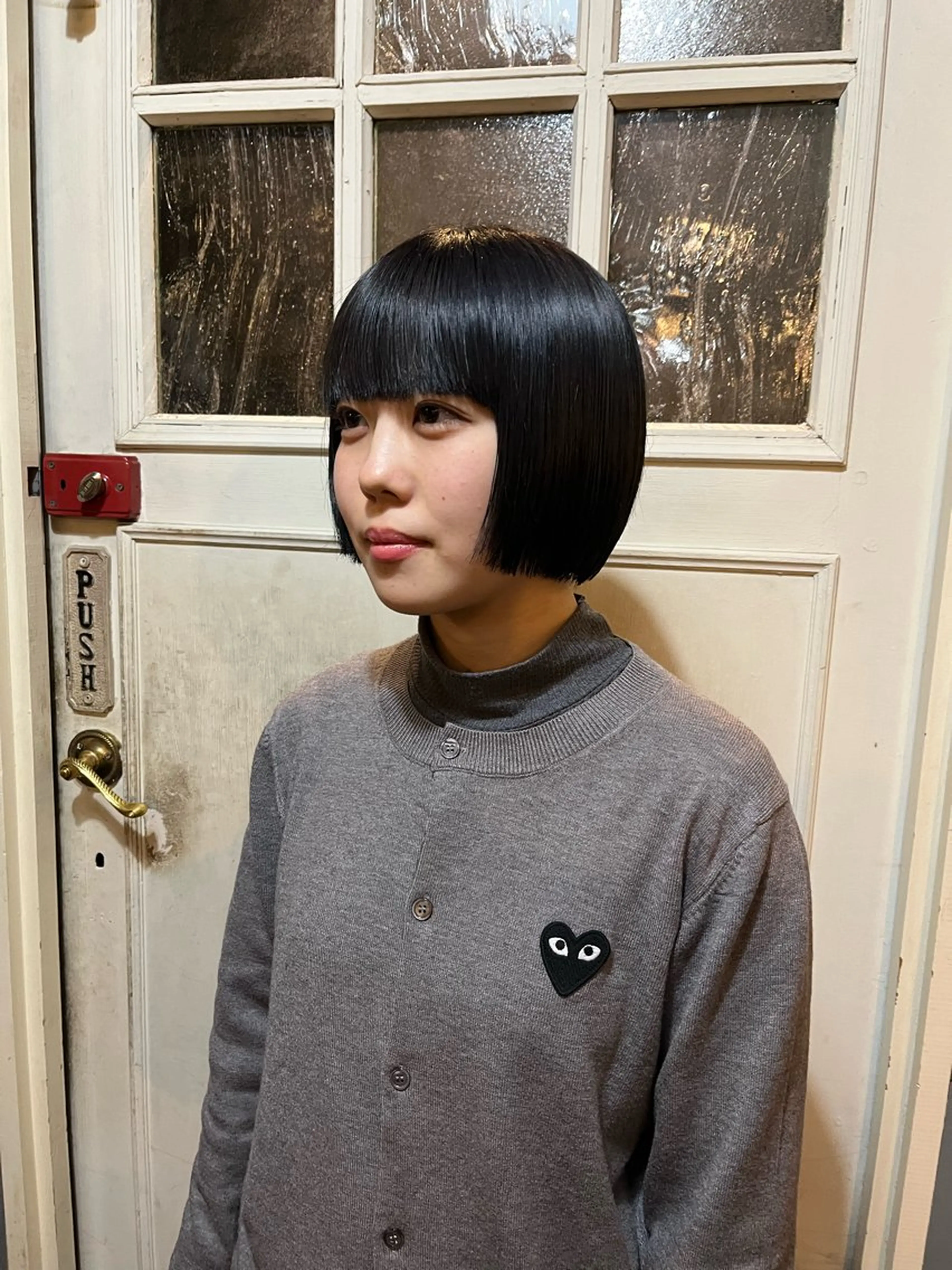 ショート ボブ カット 抜け感パーマ/ ショート/緒方椋のヘアスタイル
