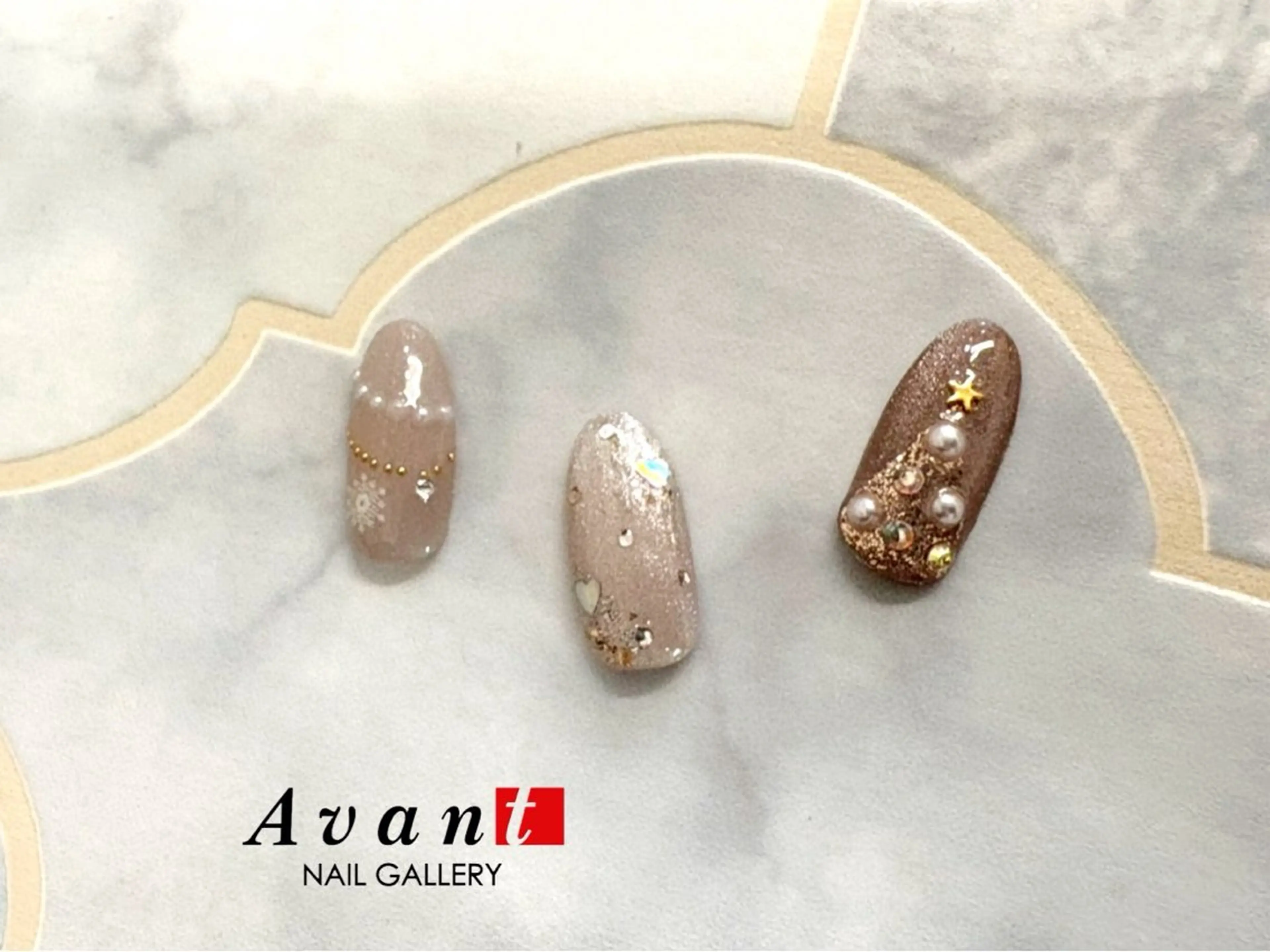 ネイル 冬ネイル ハンドネイル NAIL GALLERY Avant【アヴァン】伊丹店所属・Avant Sakiのネイルデザイン