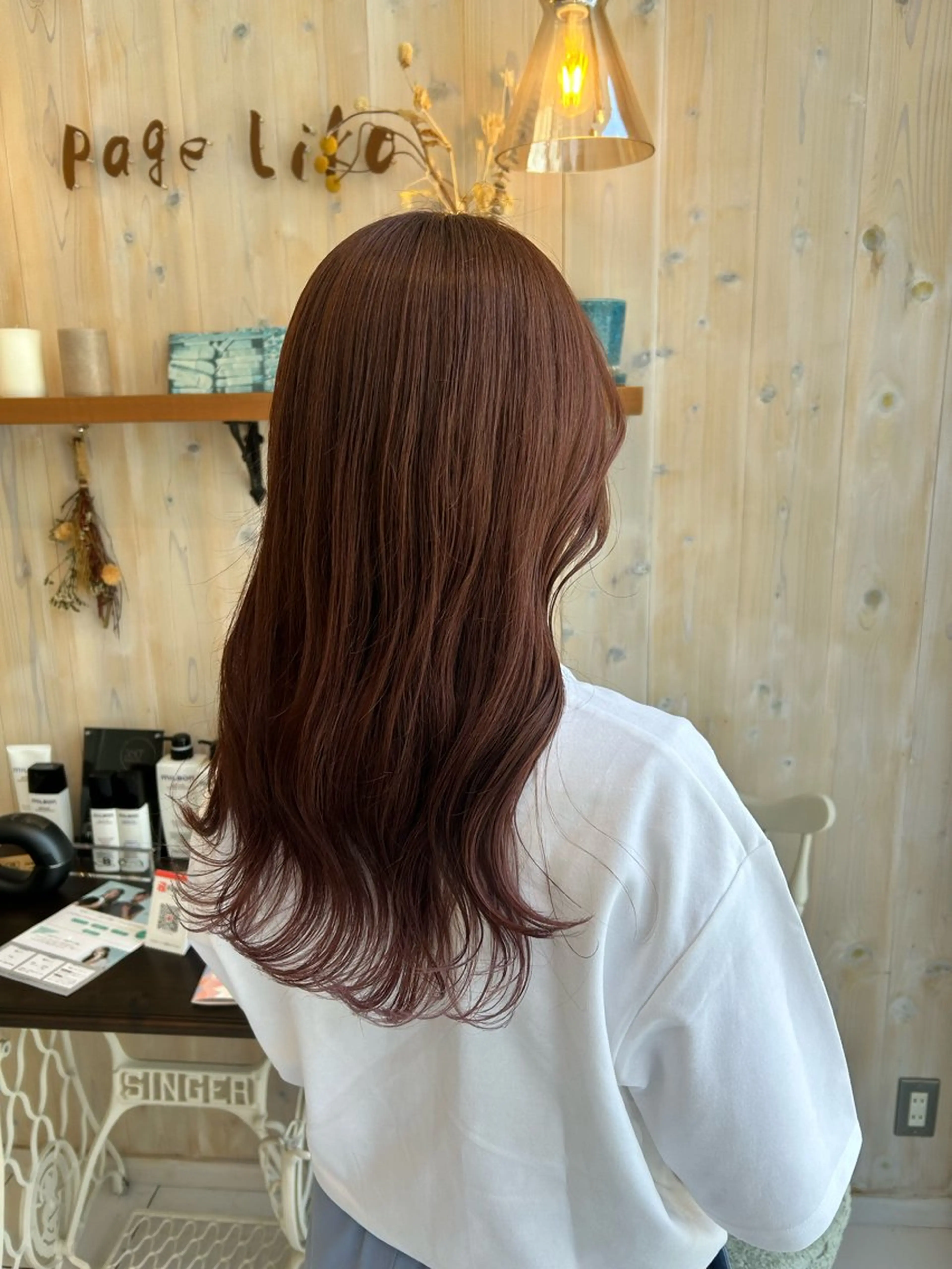 ミディアム カラー ブラウンカラー ピンクカラー ピンクブラウン アニメオタク美容師✂ miharuのヘアスタイル
