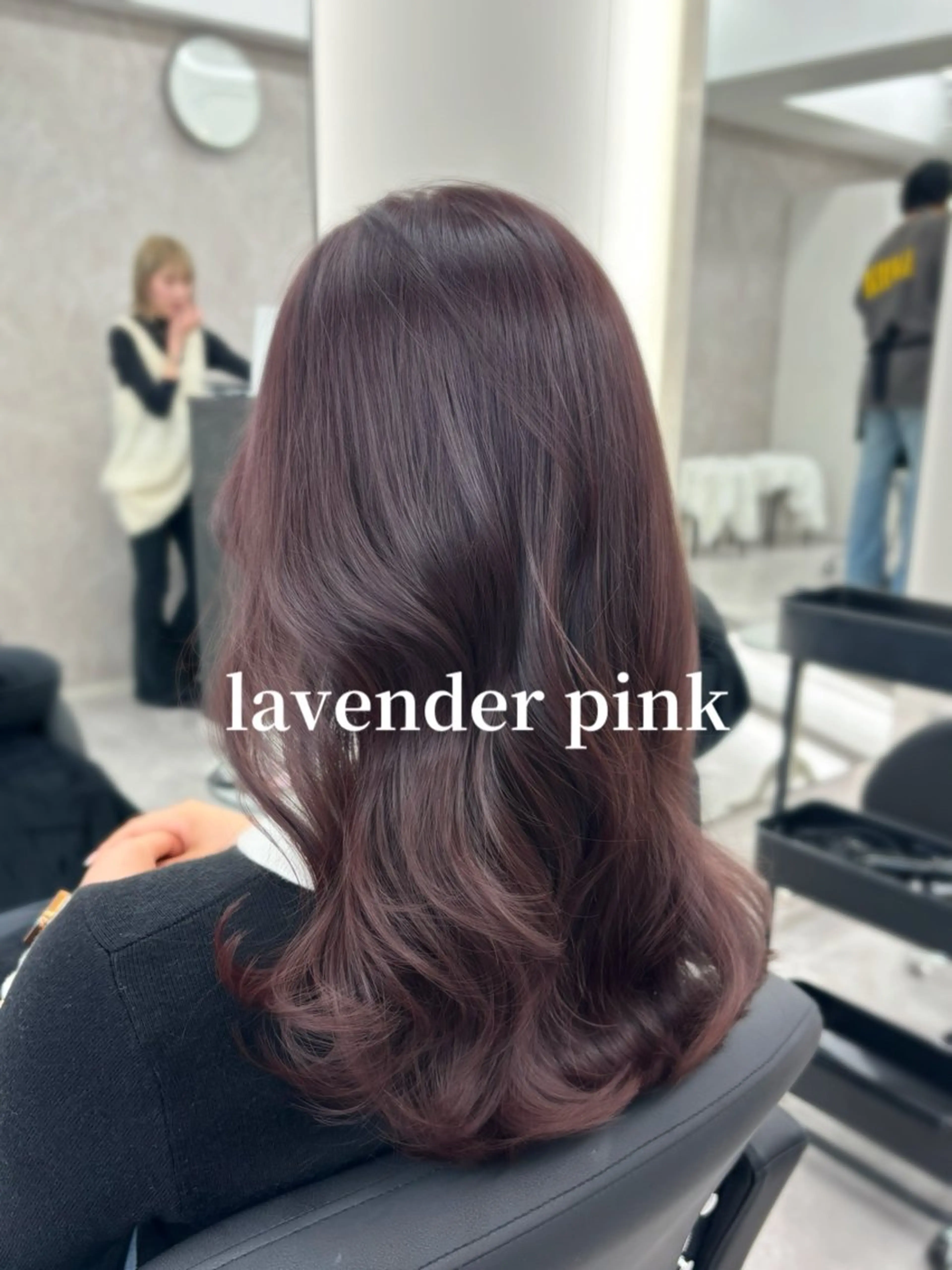 ロング カラー ヘアカラー トリートメント 髪質改善/赤み消し ブリーチなし心斎橋のヘアスタイル